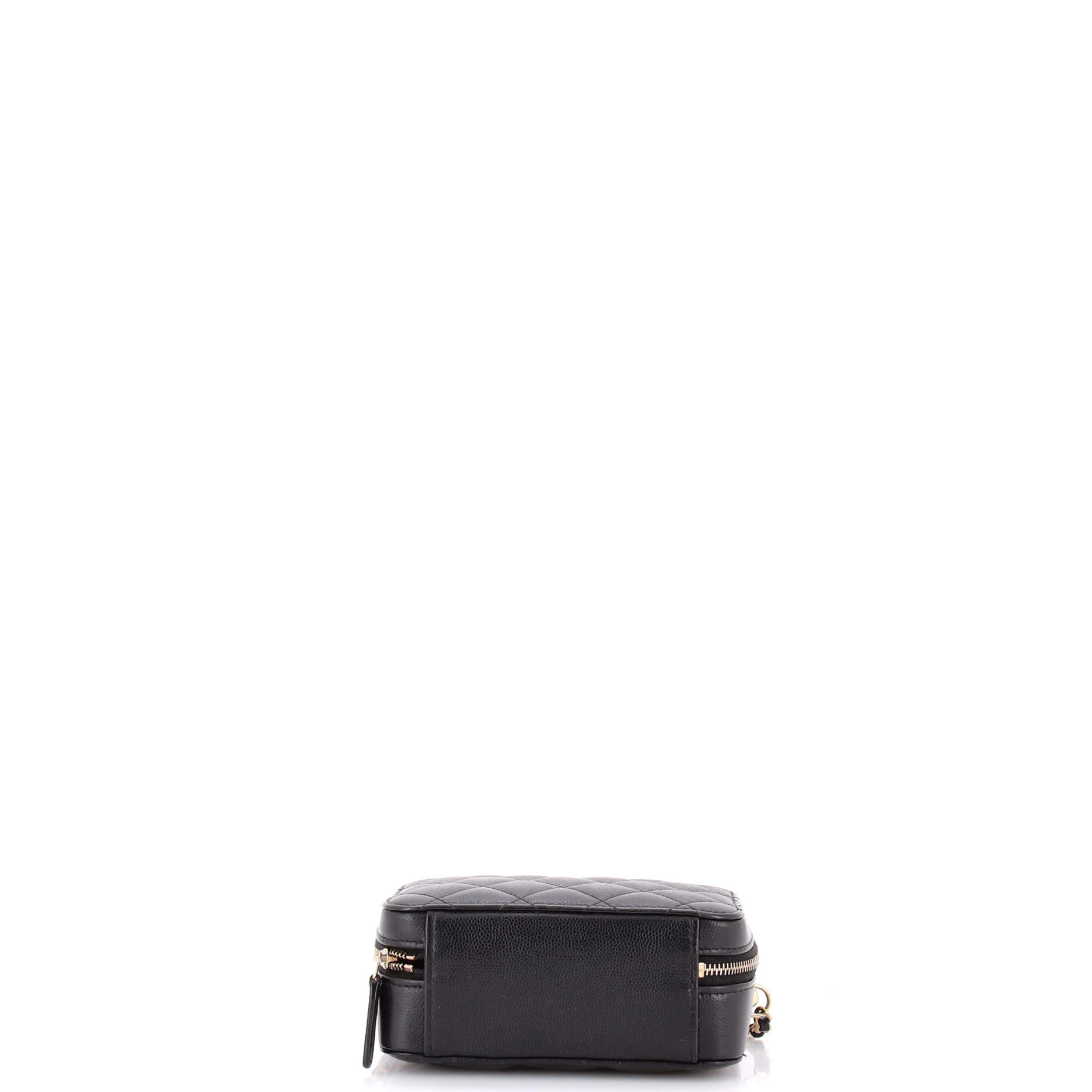 Square CC Chain Camera Bag Quilted Caviar Mini - Image 4