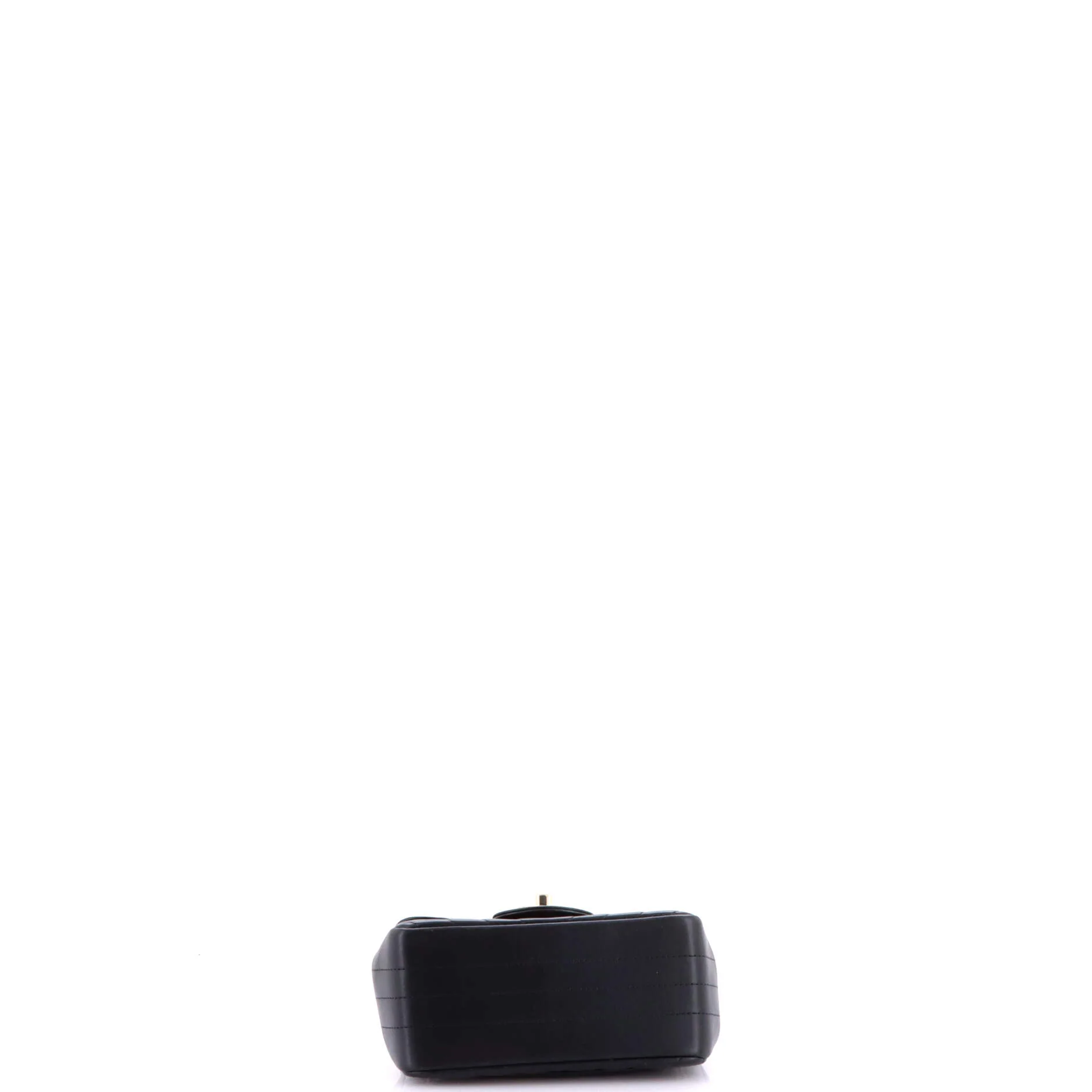 Square Classic Single Flap Bag Chevron Lambskin Mini - Image 5