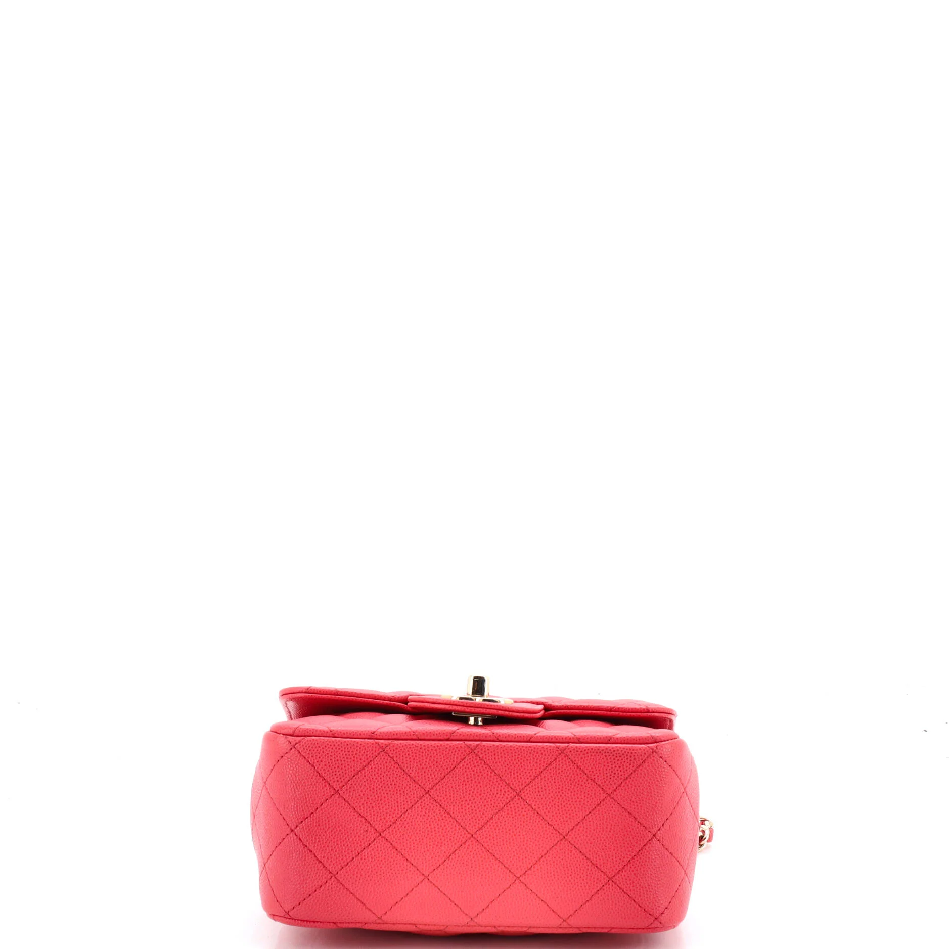Square Classic Single Flap Bag Quilted Caviar Mini - Image 5