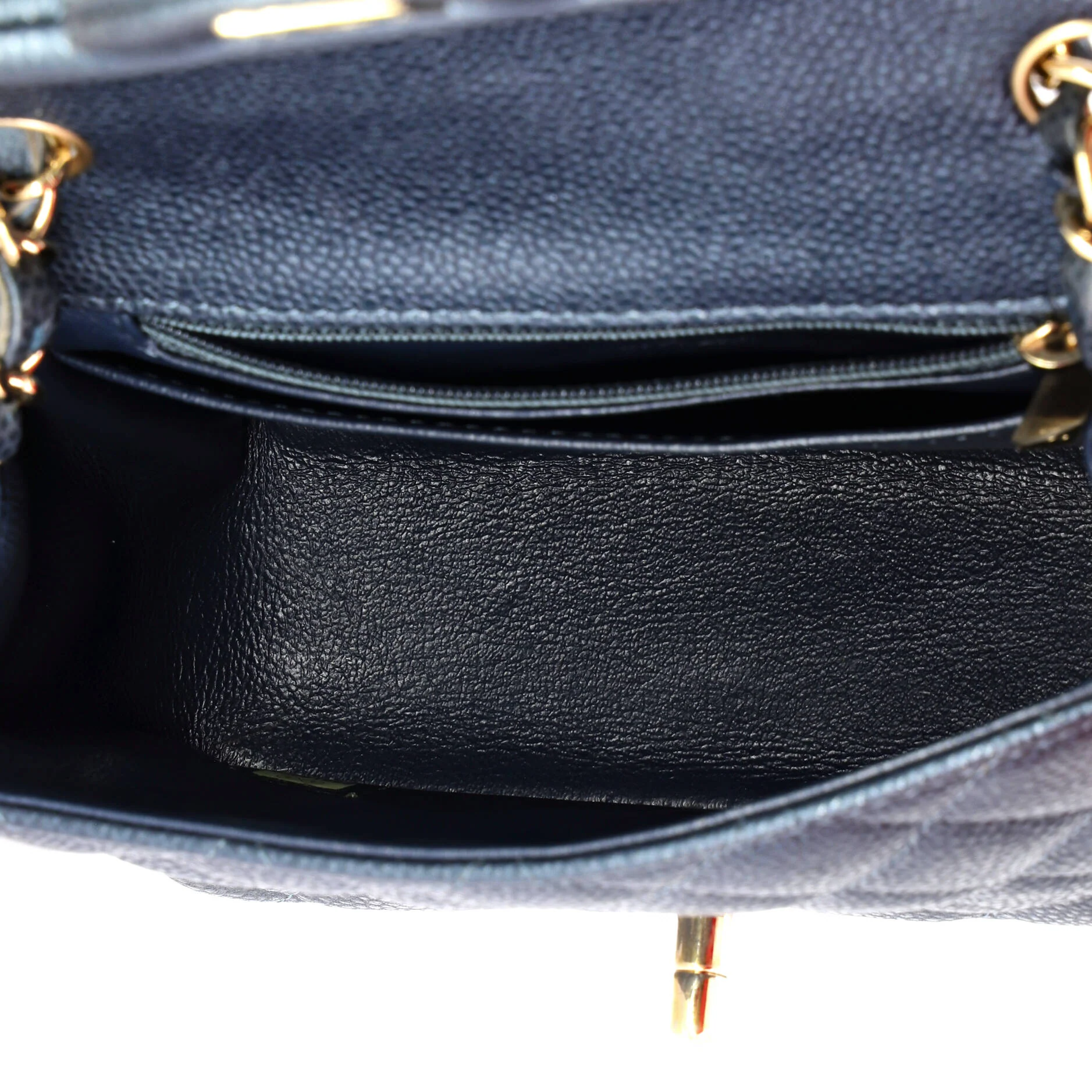 Square Classic Single Flap Bag Quilted Caviar Mini - Image 5
