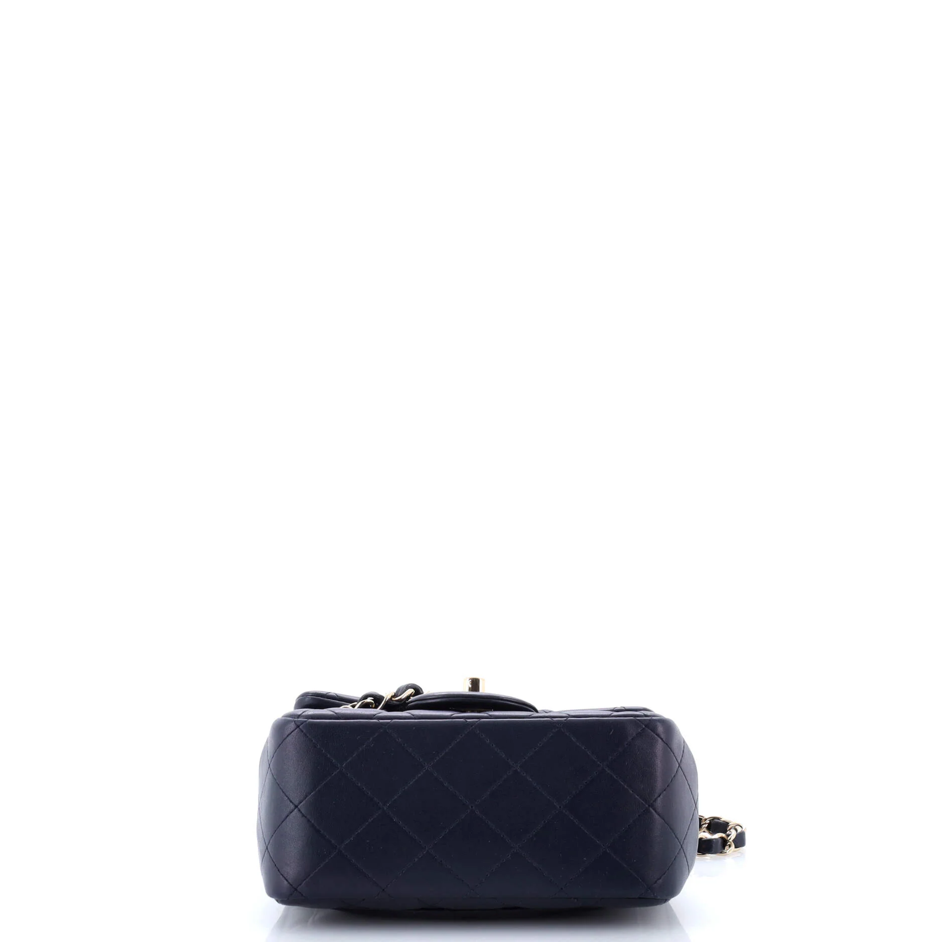 Square Classic Single Flap Bag Quilted Lambskin Mini - Image 4