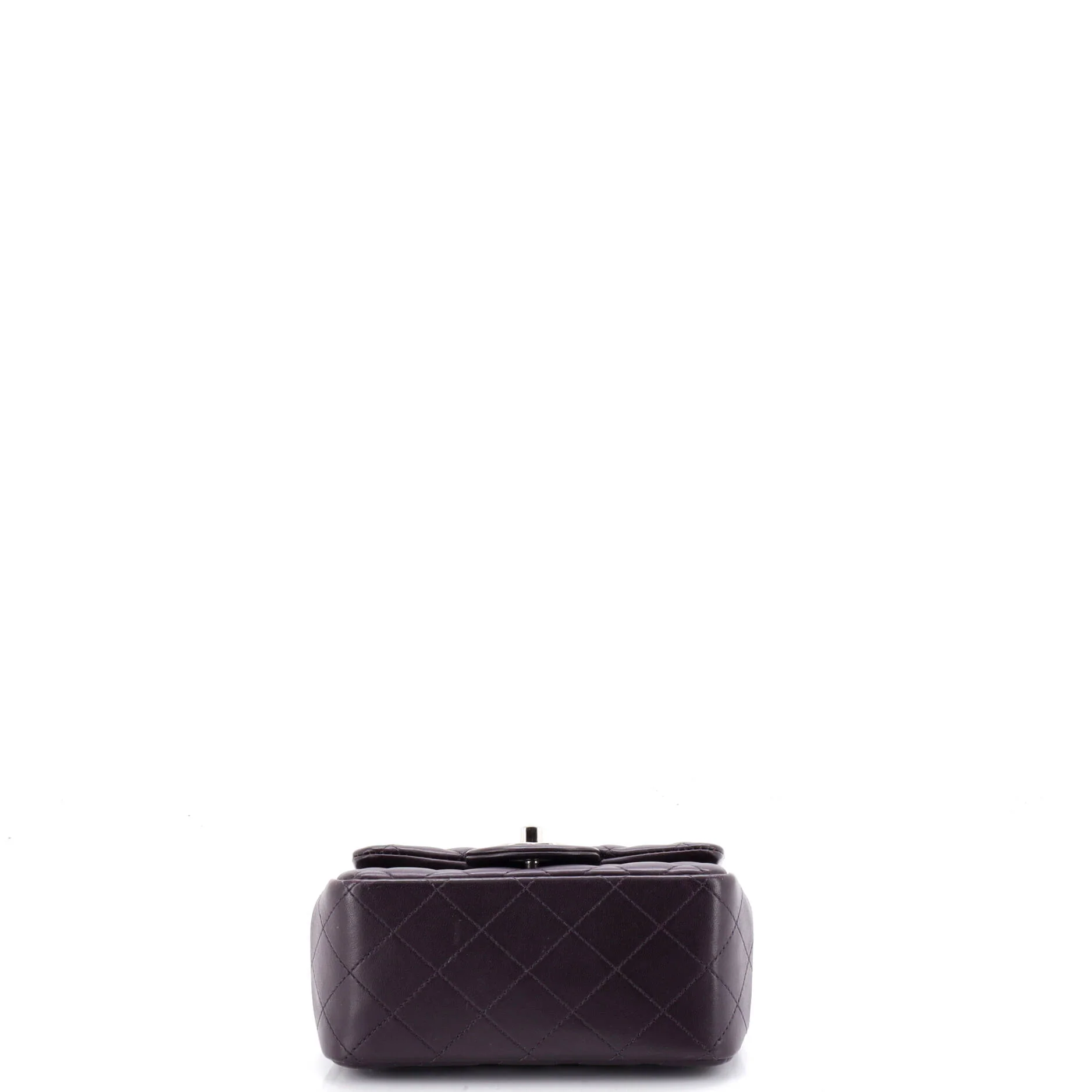 Square Classic Single Flap Bag Quilted Lambskin Mini - Image 5