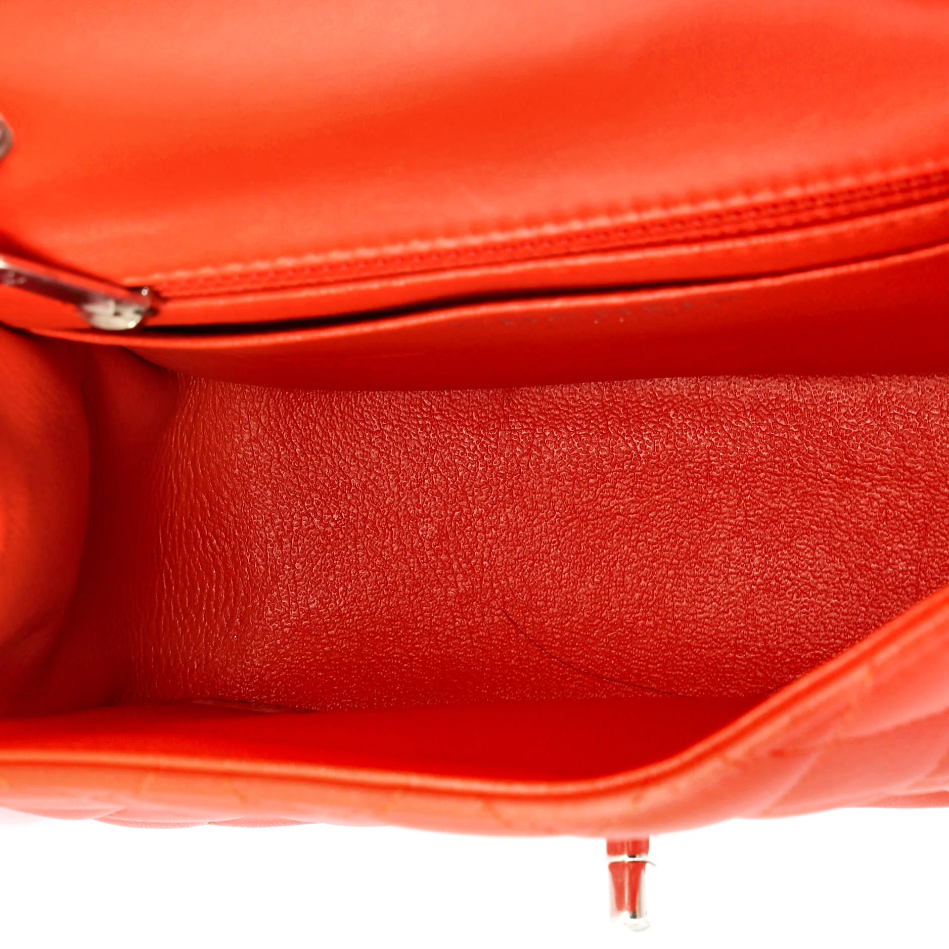 Square Classic Single Flap Bag Quilted Lambskin Mini - Image 6
