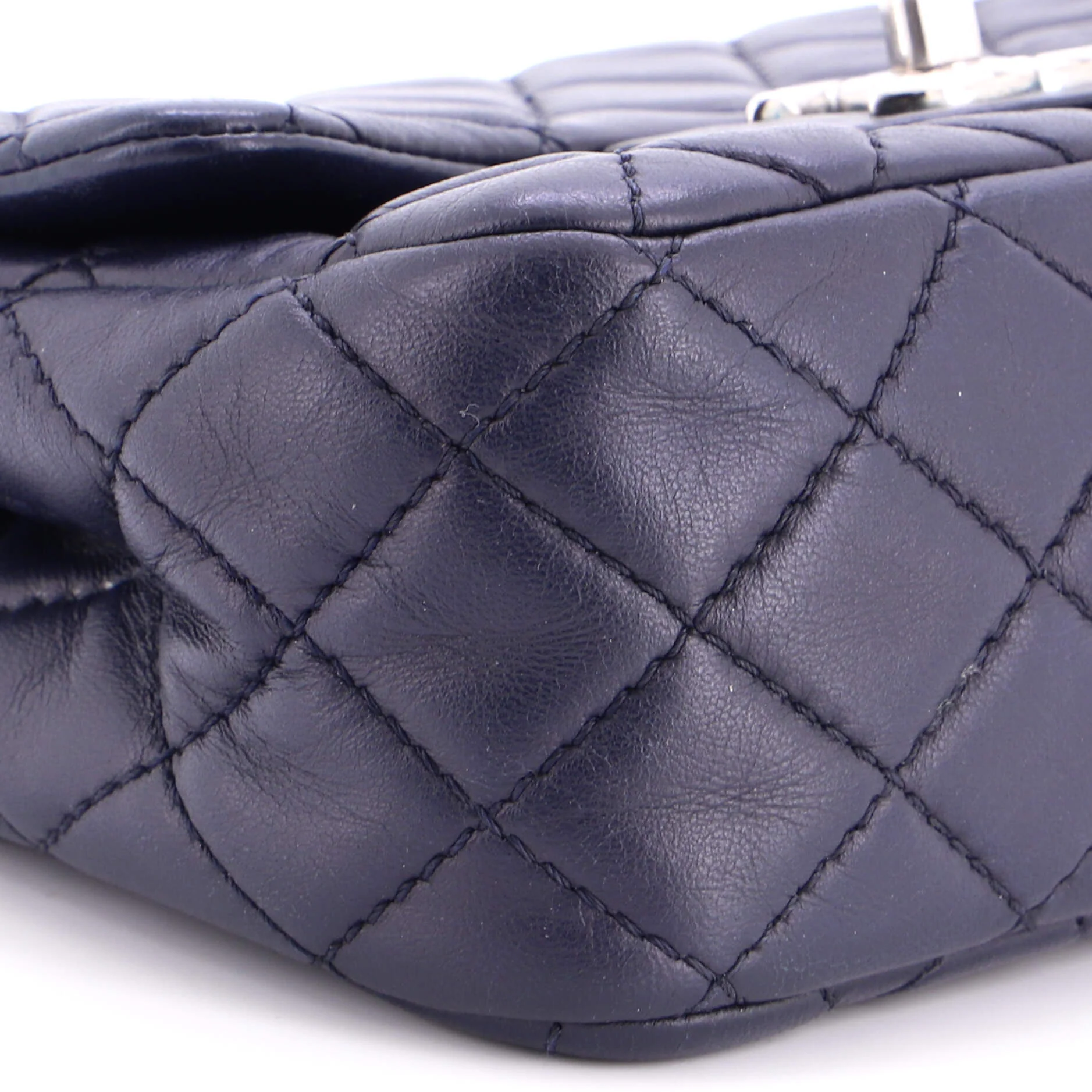 Square Classic Single Flap Bag Quilted Lambskin Mini - Image 6