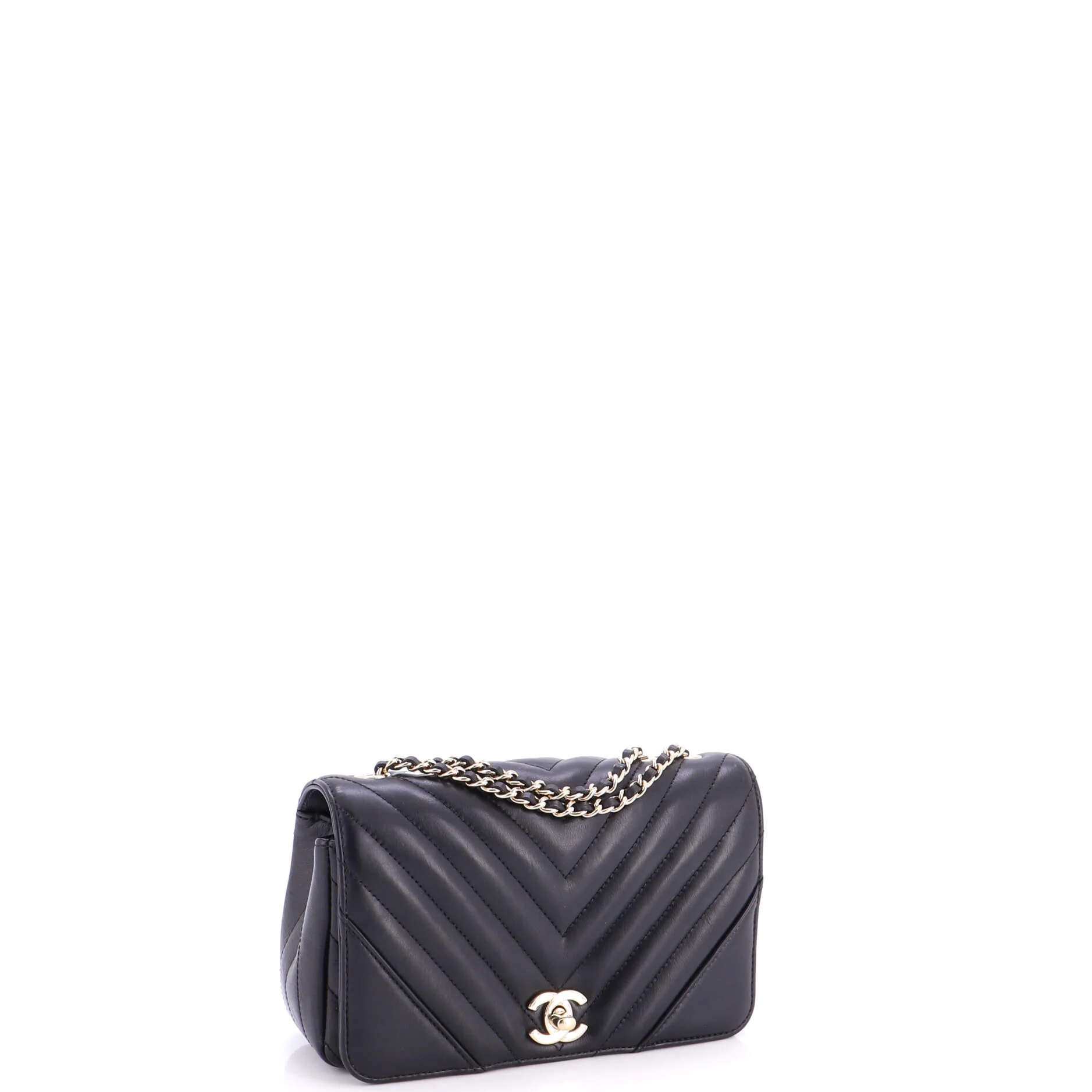 Statement Flap Bag Chevron Calfskin Mini - Image 2