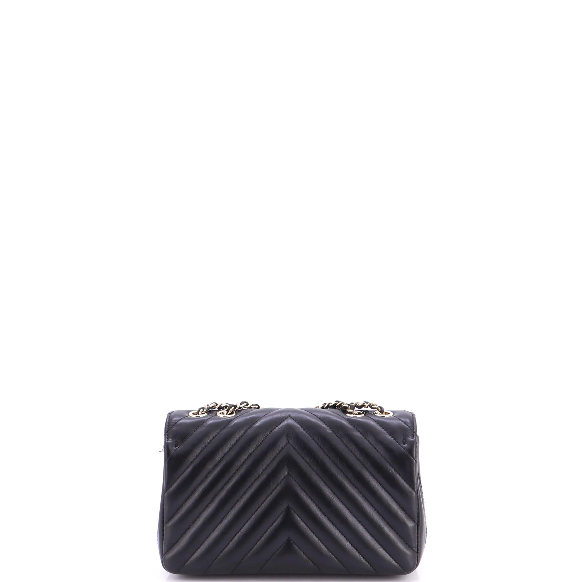 Statement Flap Bag Chevron Calfskin Mini - Image 3