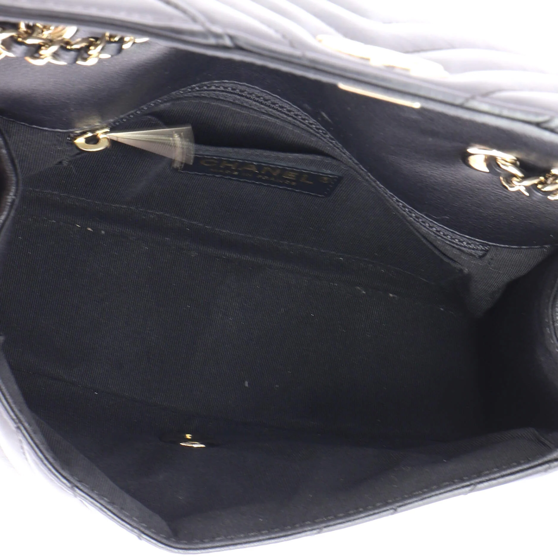 Statement Flap Bag Chevron Calfskin Mini - Image 5