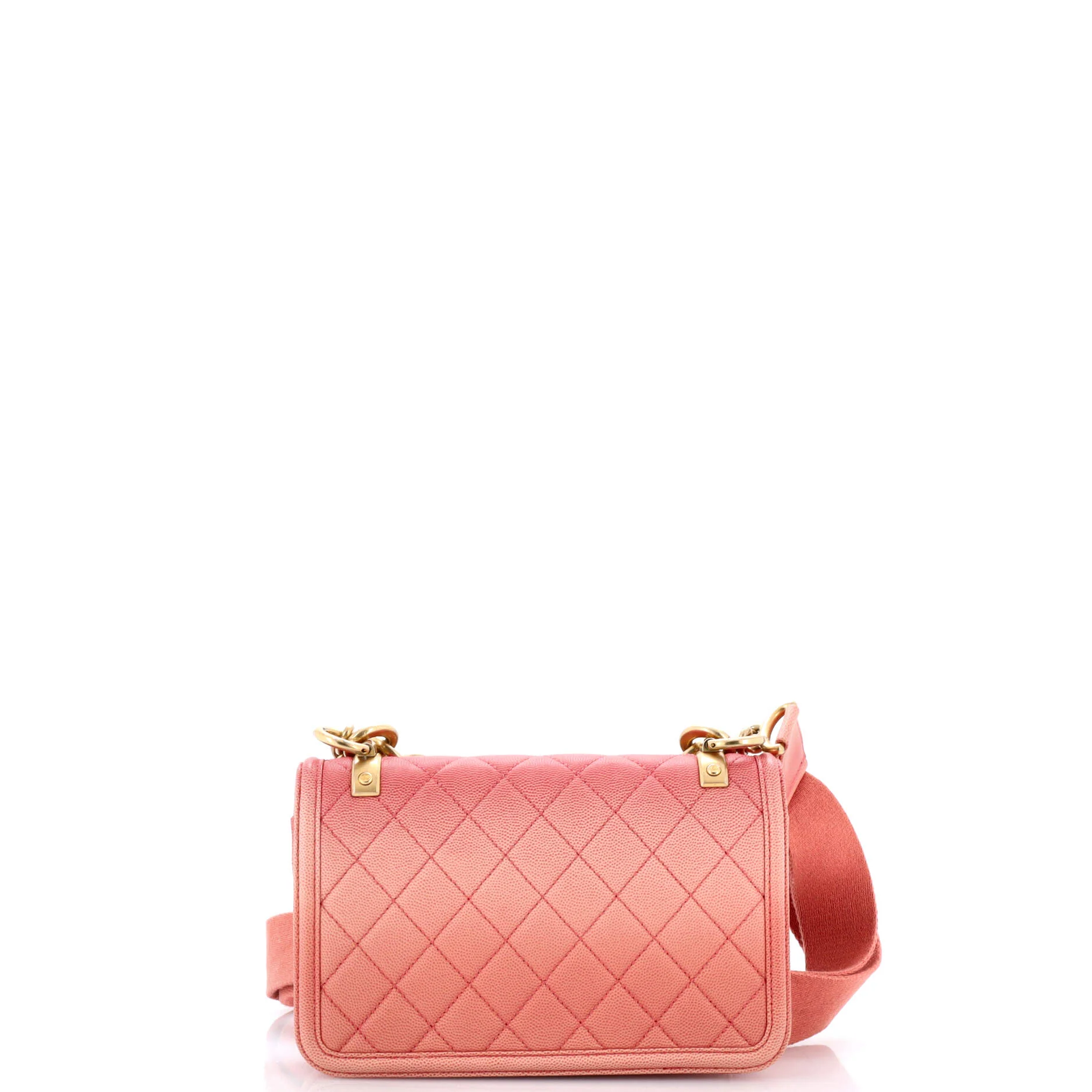 Sunset On The Sea Flap Bag Quilted Caviar Small - Image 3