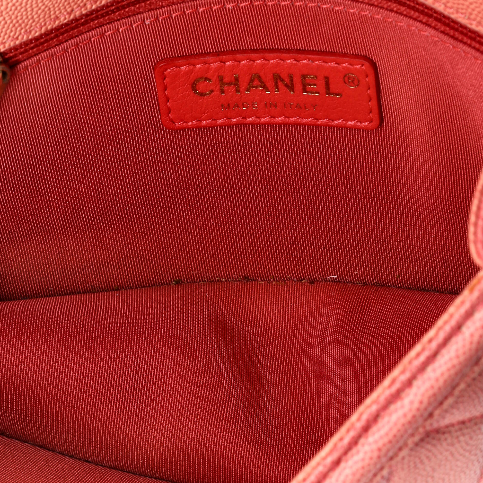 Sunset On The Sea Flap Bag Quilted Caviar Small - Image 5