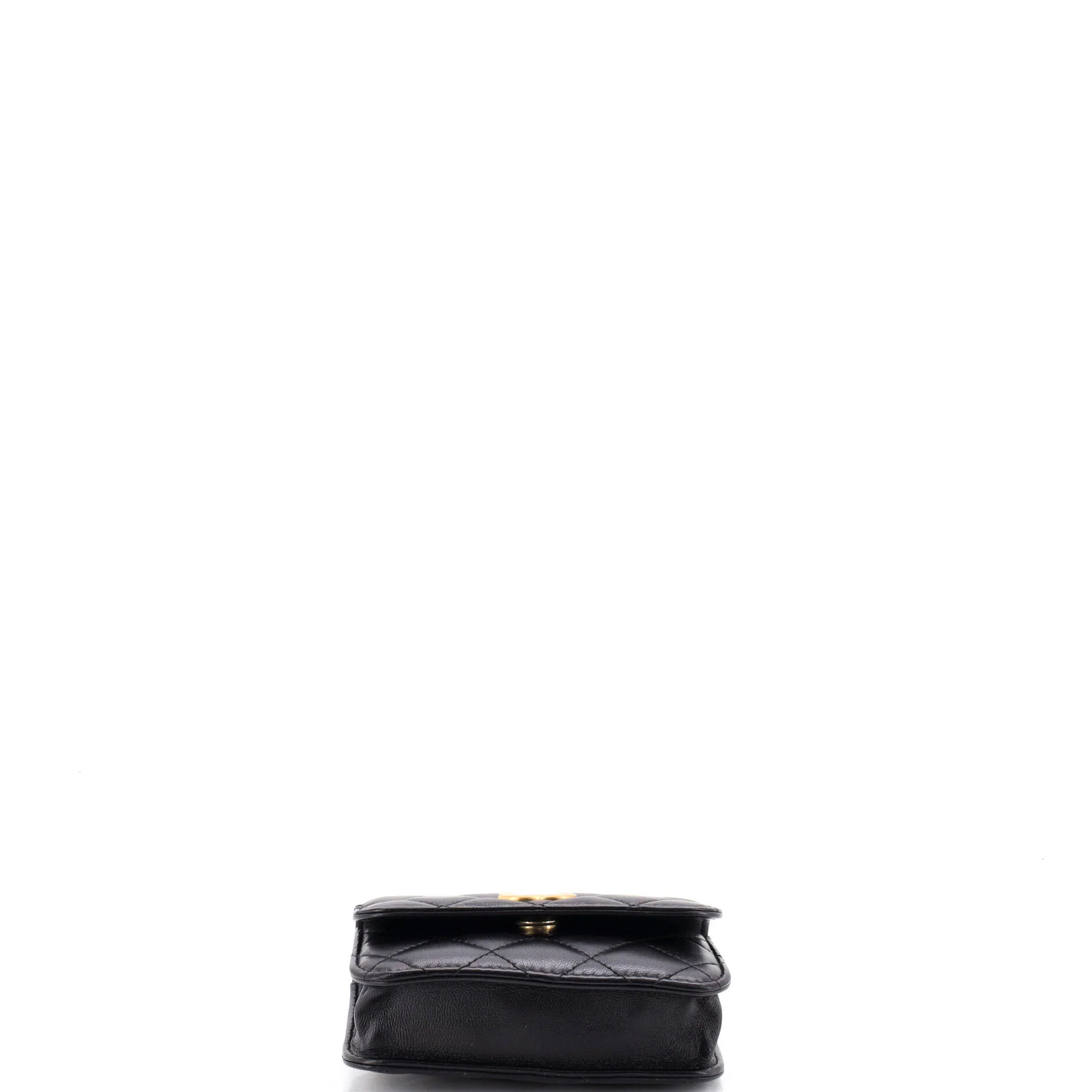 Sweet Camellia Flap Clutch with Chain Quilted Lambskin Mini - Image 4