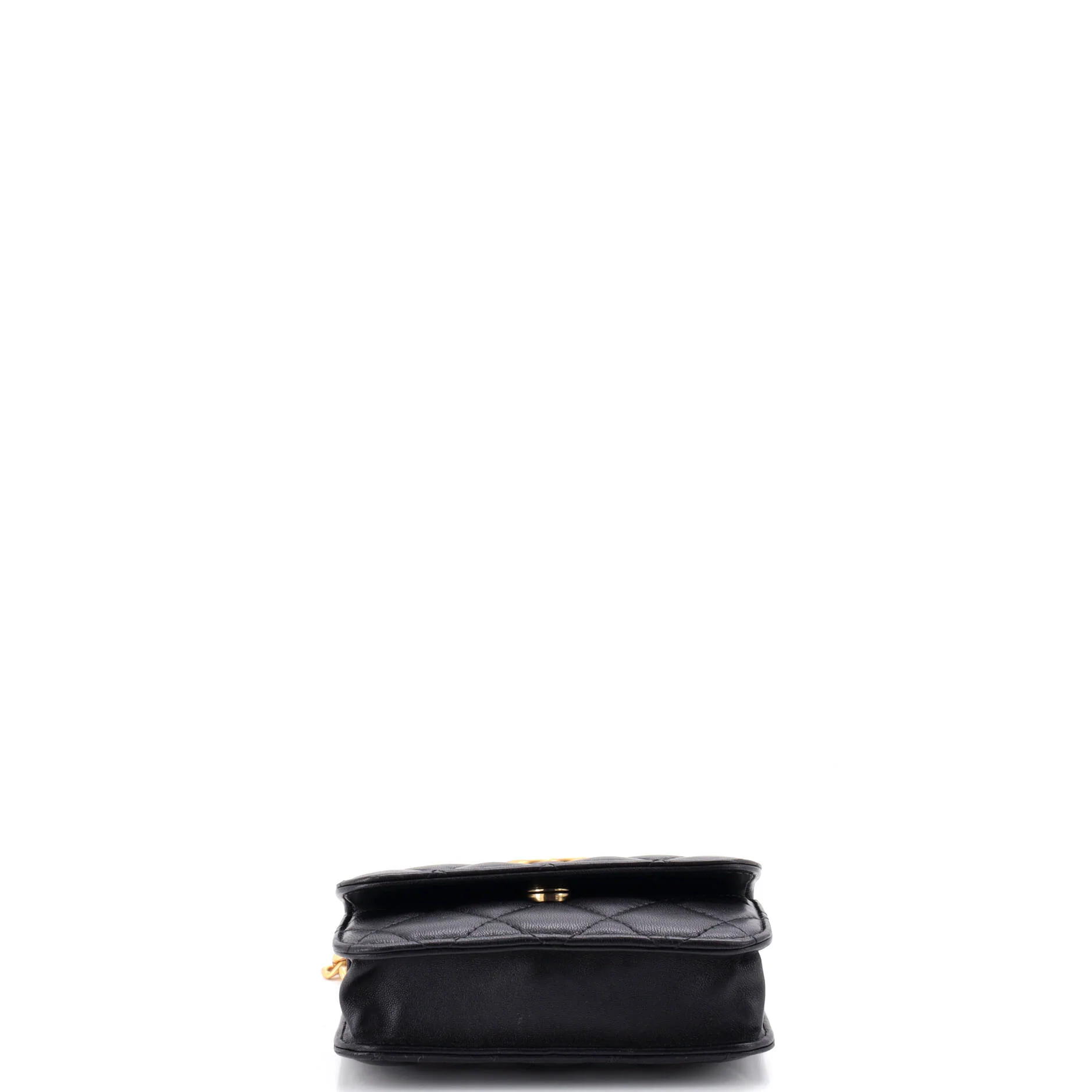 Sweet Camellia Flap Clutch with Chain Quilted Lambskin Mini - Image 4