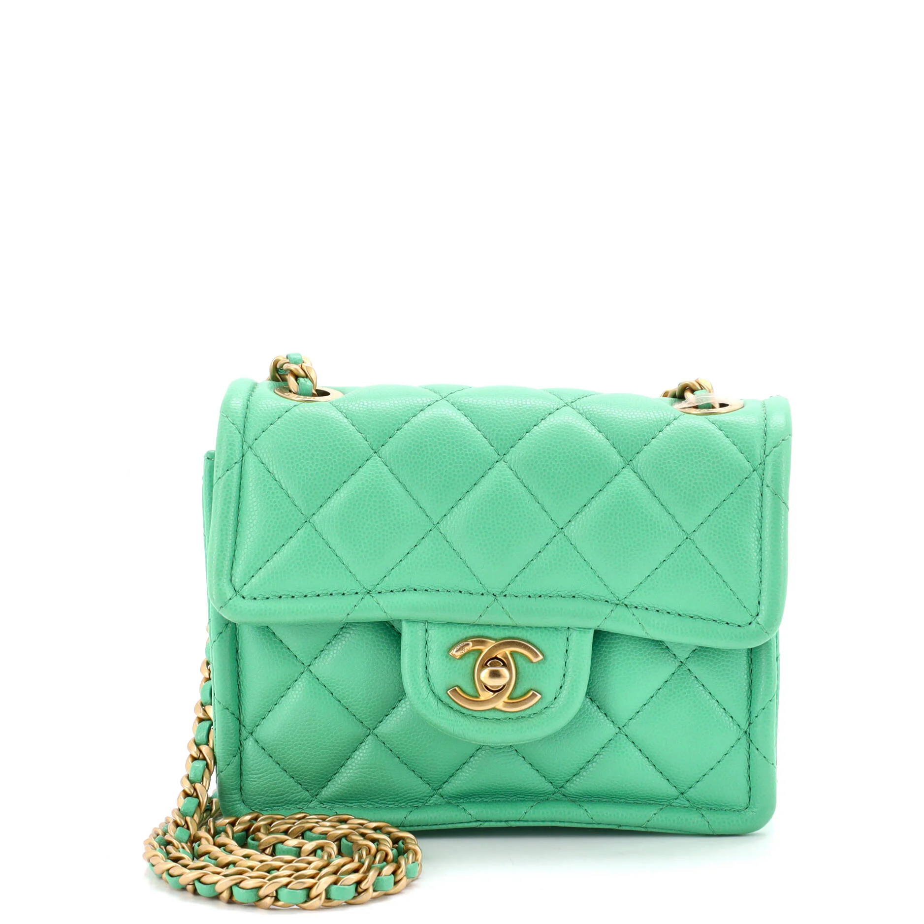 Sweet Classic Flap Bag Quilted Caviar Mini