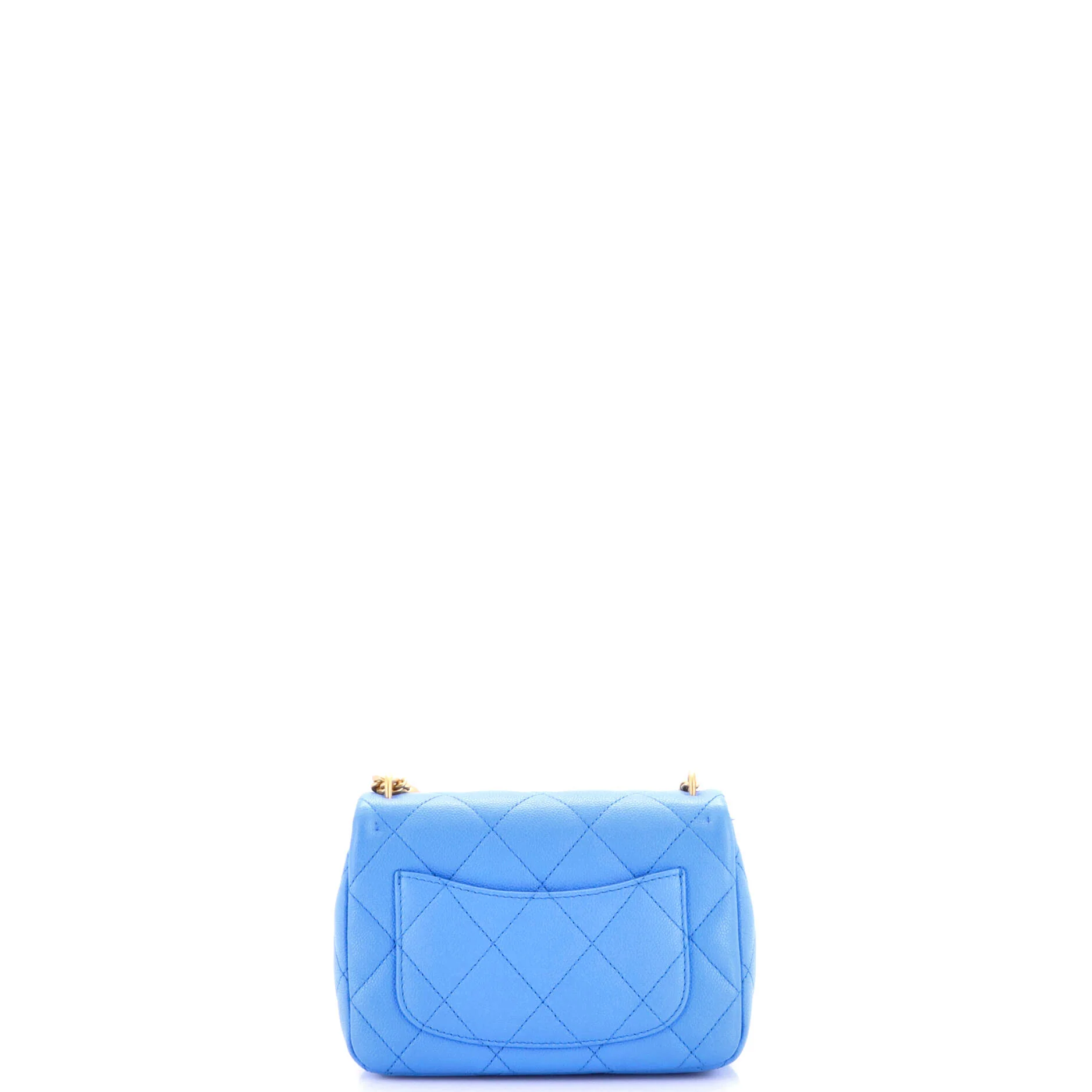 Sweet Heart Chain Flap Bag Quilted Caviar Mini - Image 3