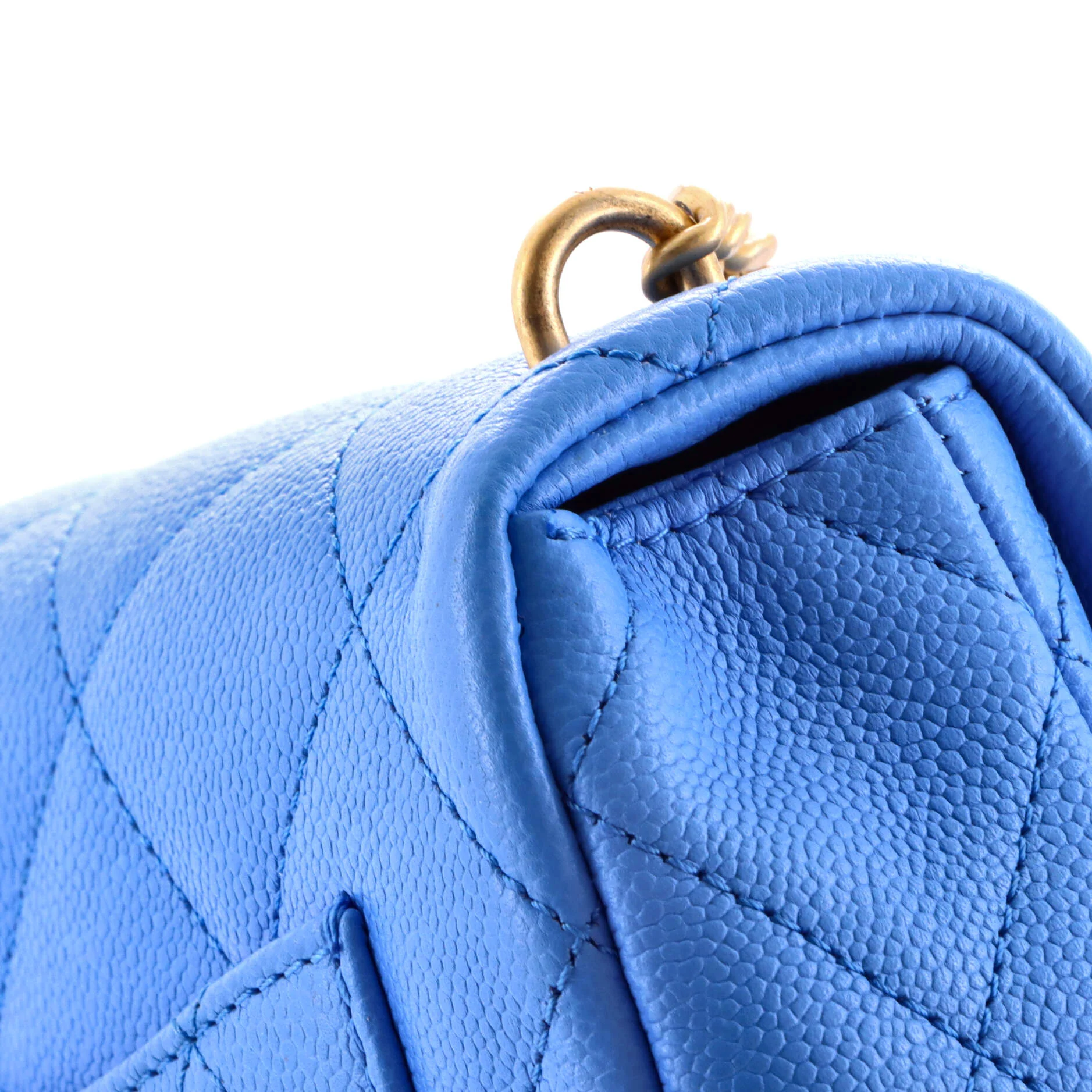 Sweet Heart Chain Flap Bag Quilted Caviar Mini - Image 6