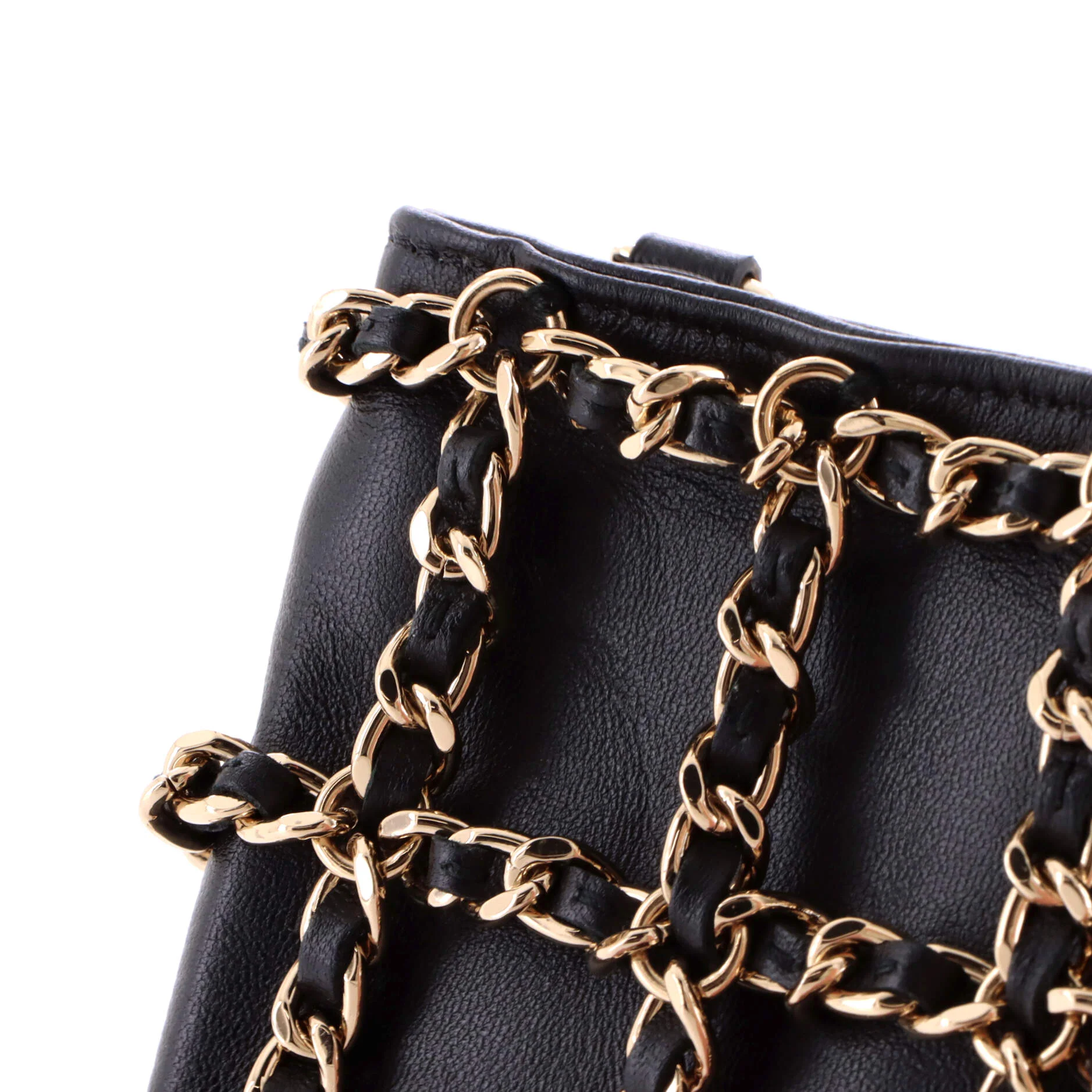 Tech Me Out Clutch With Chain Lambskin - Image 6
