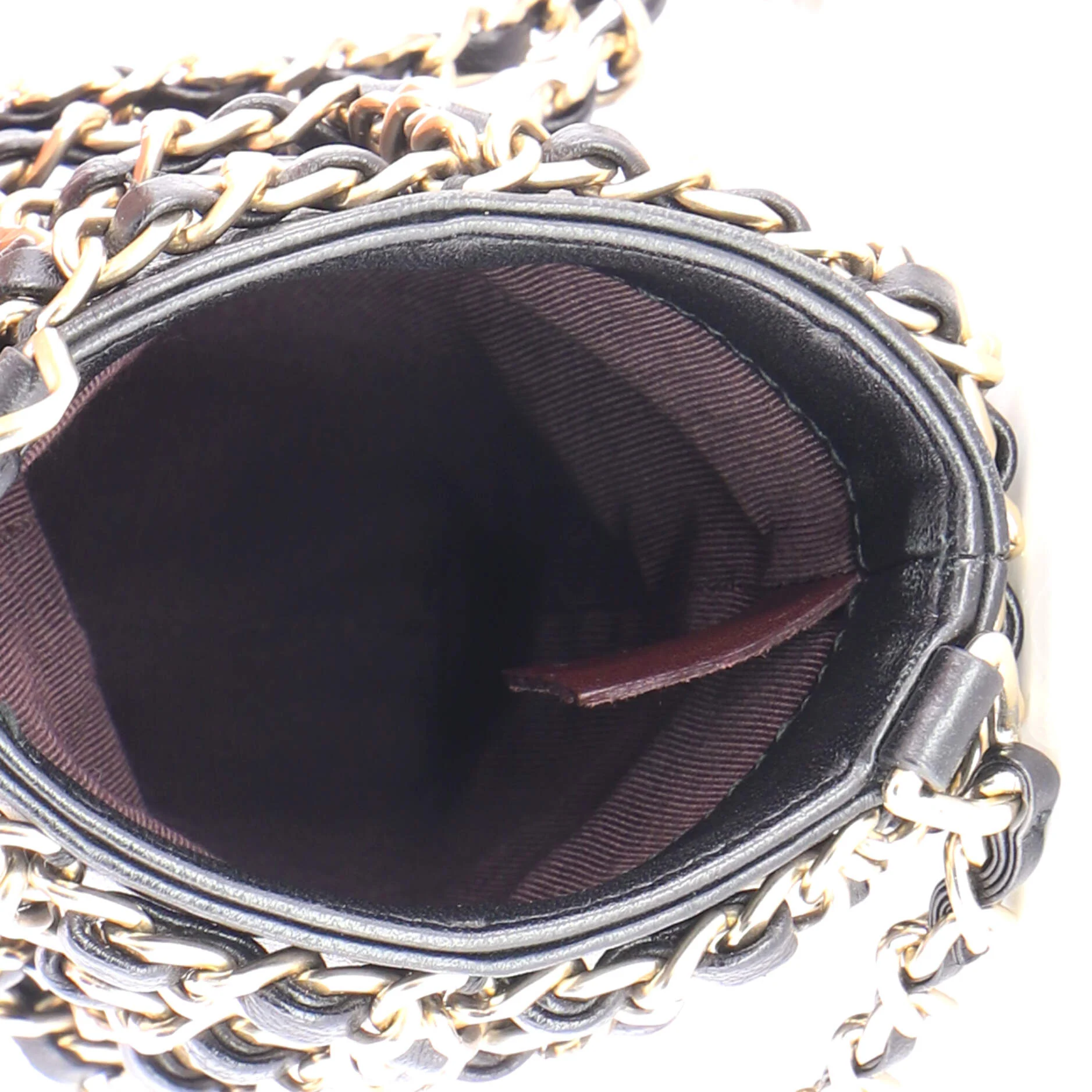 Tech Me Out Clutch With Chain Lambskin - Image 5