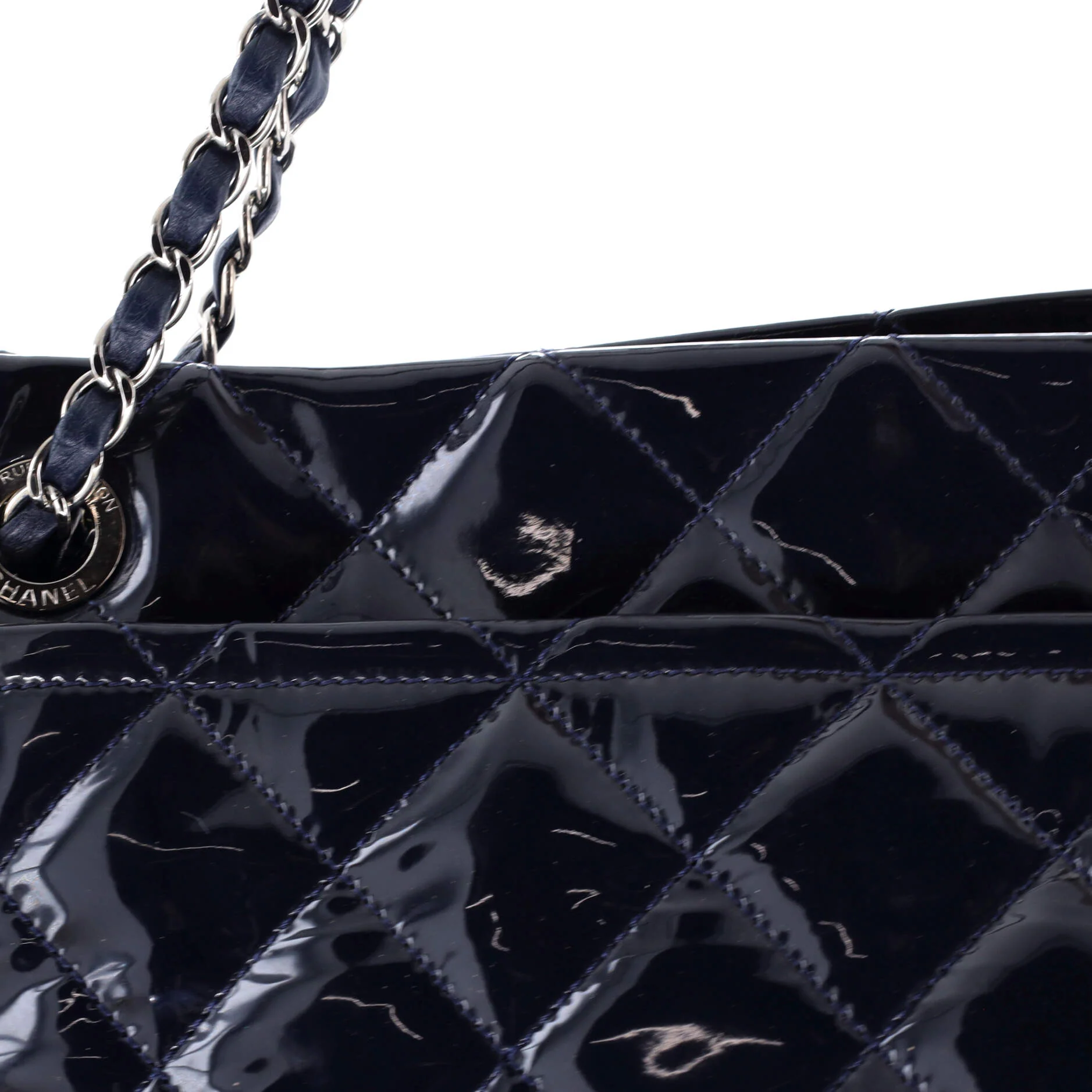 Timeless CC Shopping Tote Quilted Patent Medium - Image 7