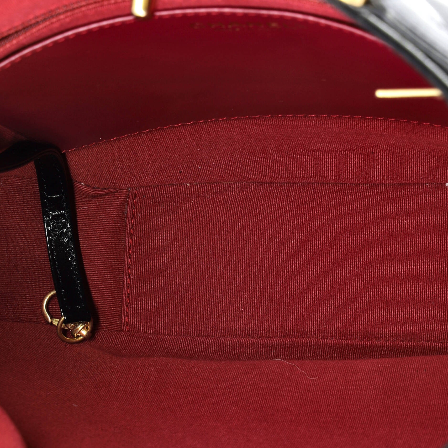 Tiny CC Link Hobo Quilted Shiny Calfskin and Suede Medium - Image 5