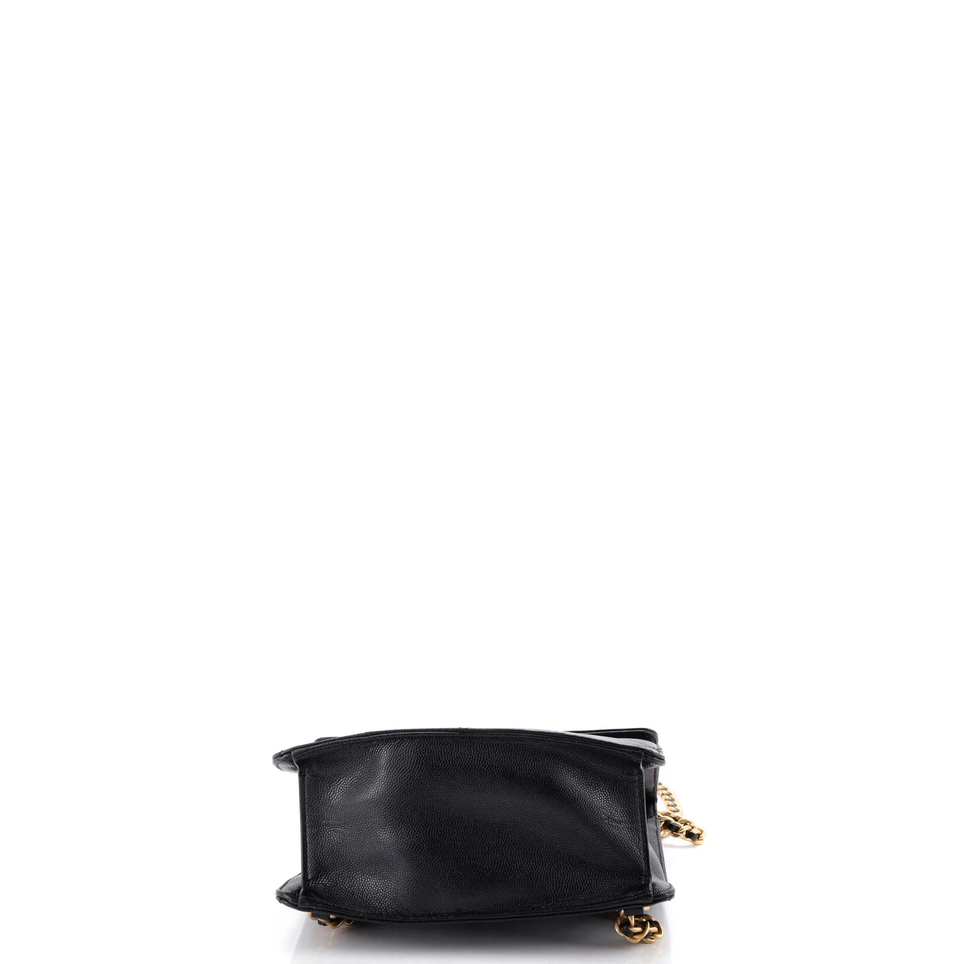 Top Chain CC Square Backpack Quilted Caviar - Image 4