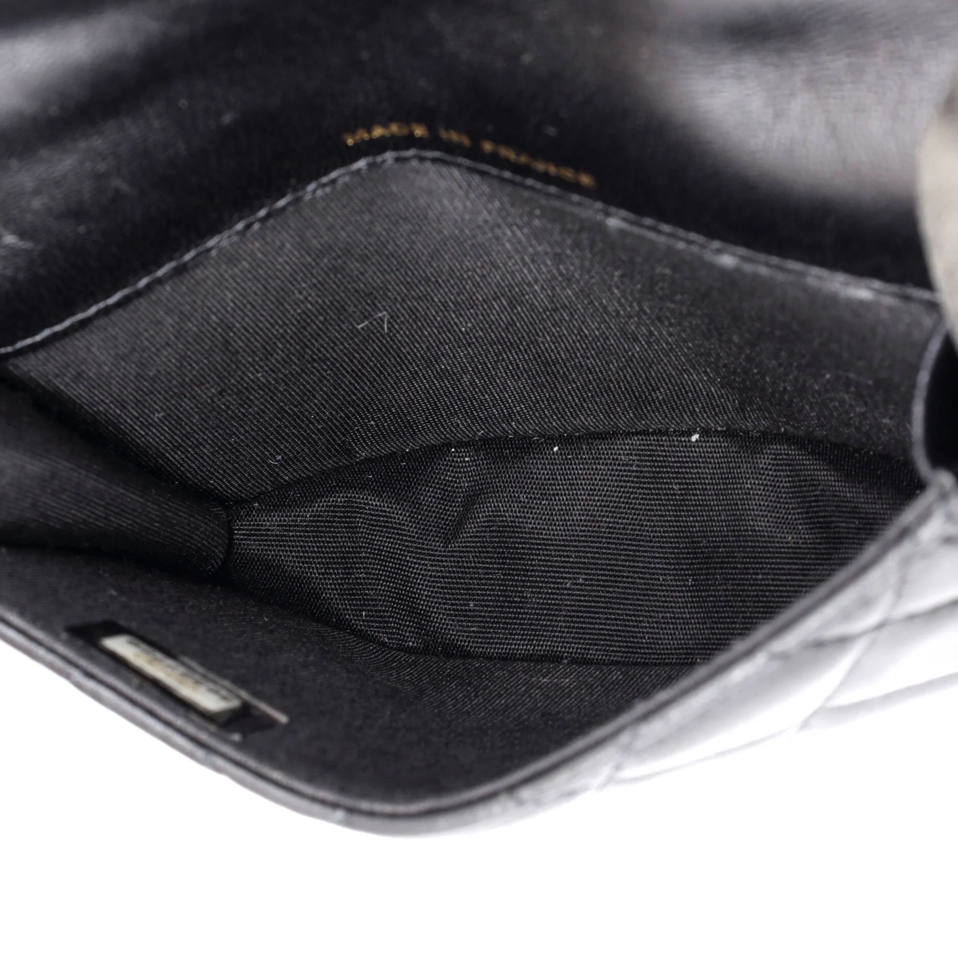 Top Handle Flap Coin Purse with Chain Quilted Lambskin - Image 5