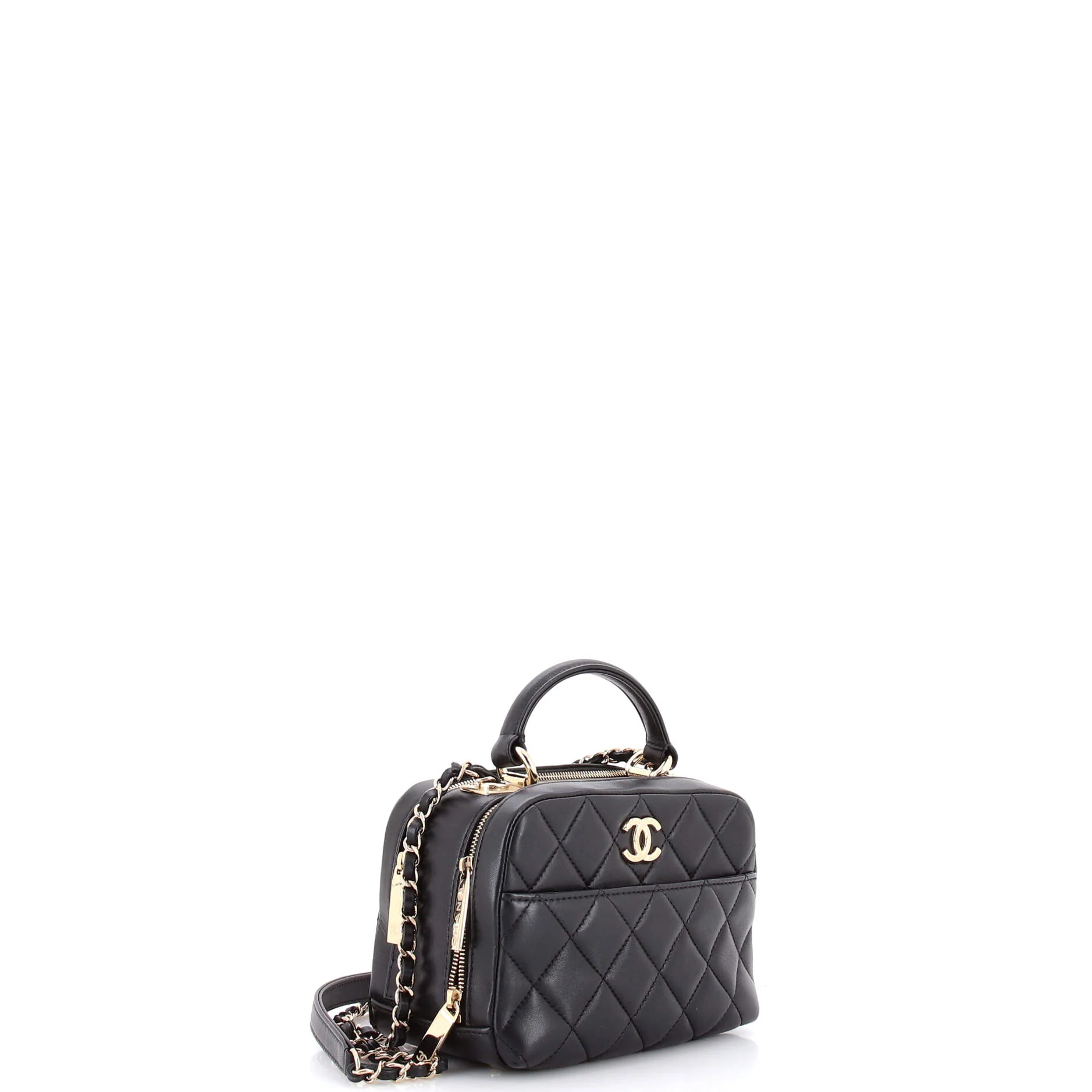 Trendy CC Bowling Bag Quilted Lambskin Mini - Image 2