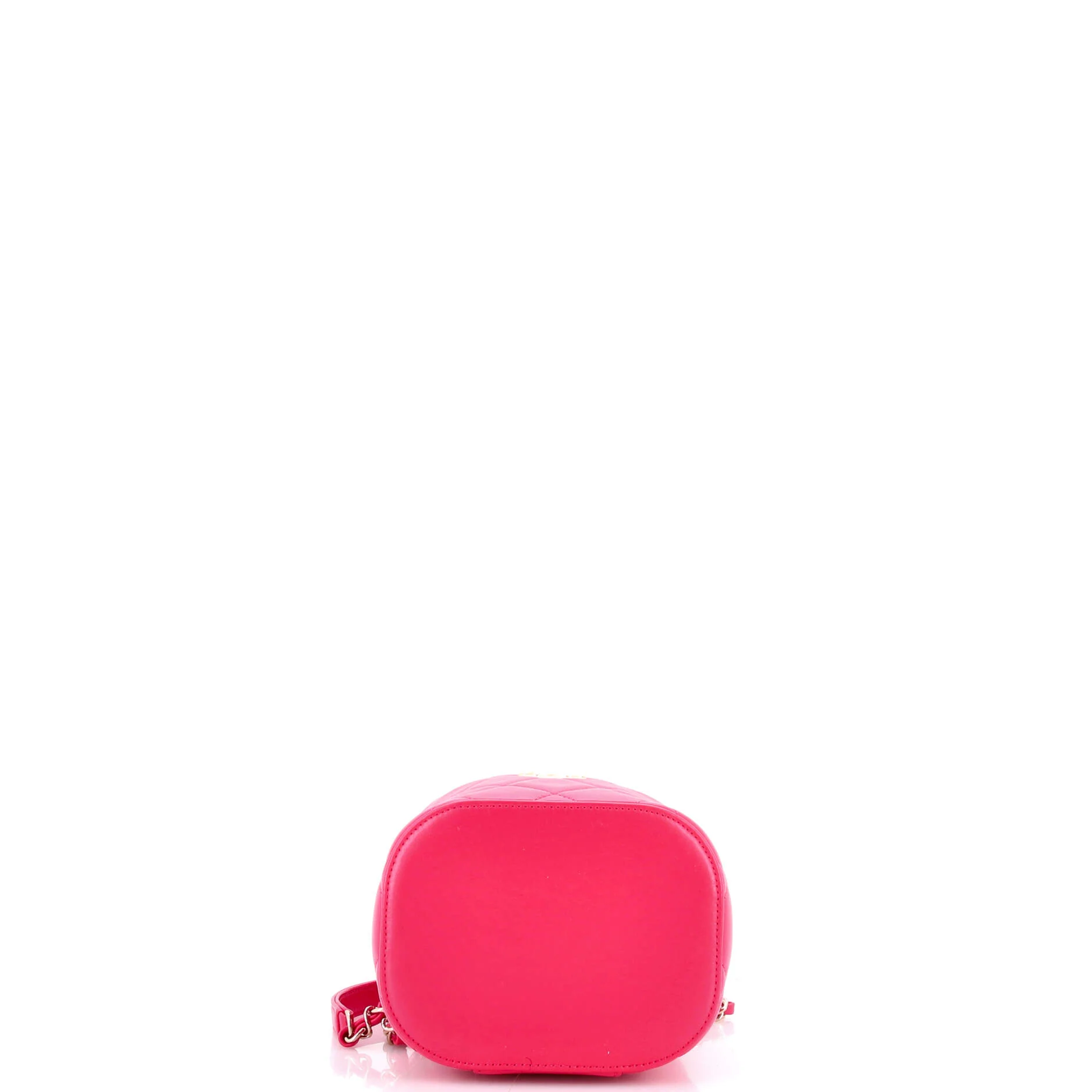 Trendy CC Top Handle Vanity Case Quilted Lambskin Small - Image 4