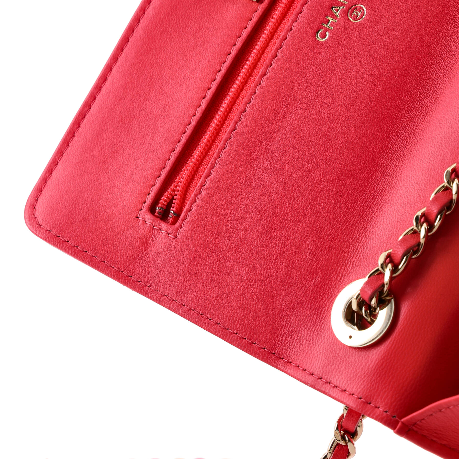 Trendy CC Wallet on Chain Quilted Lambskin - Image 8