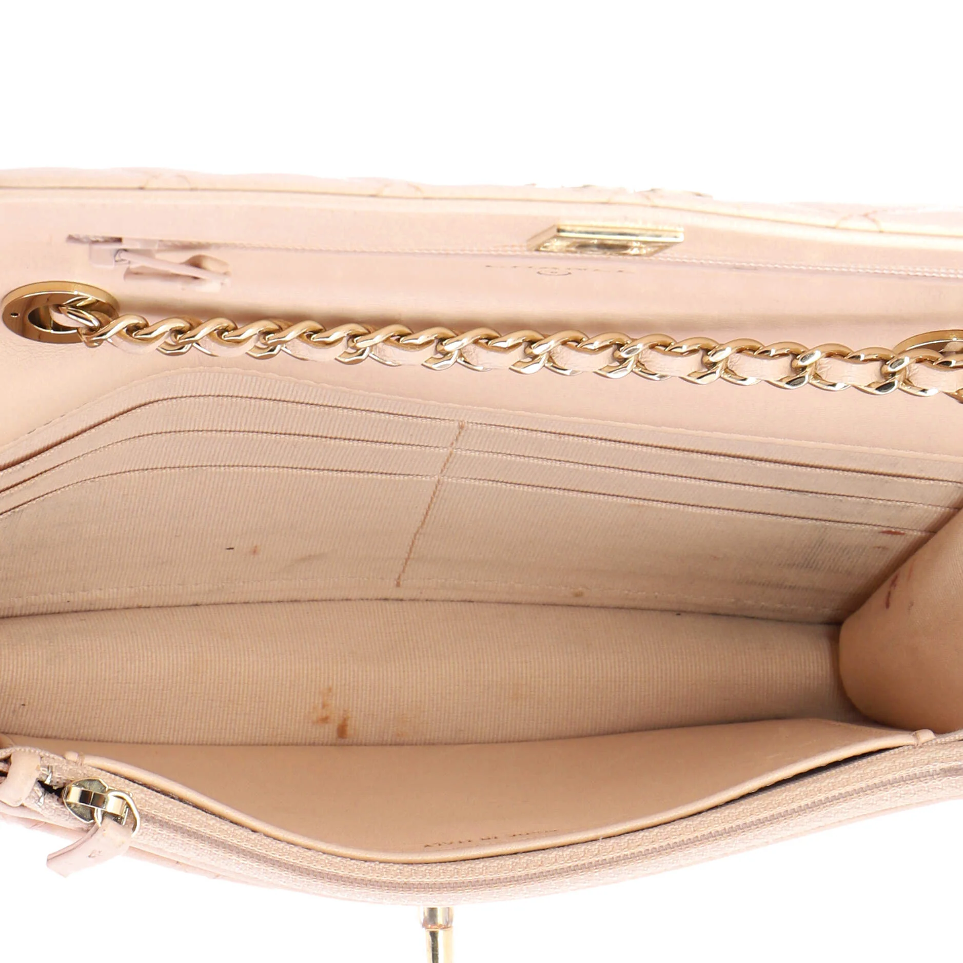Trendy CC Wallet on Chain Quilted Lambskin - Image 6