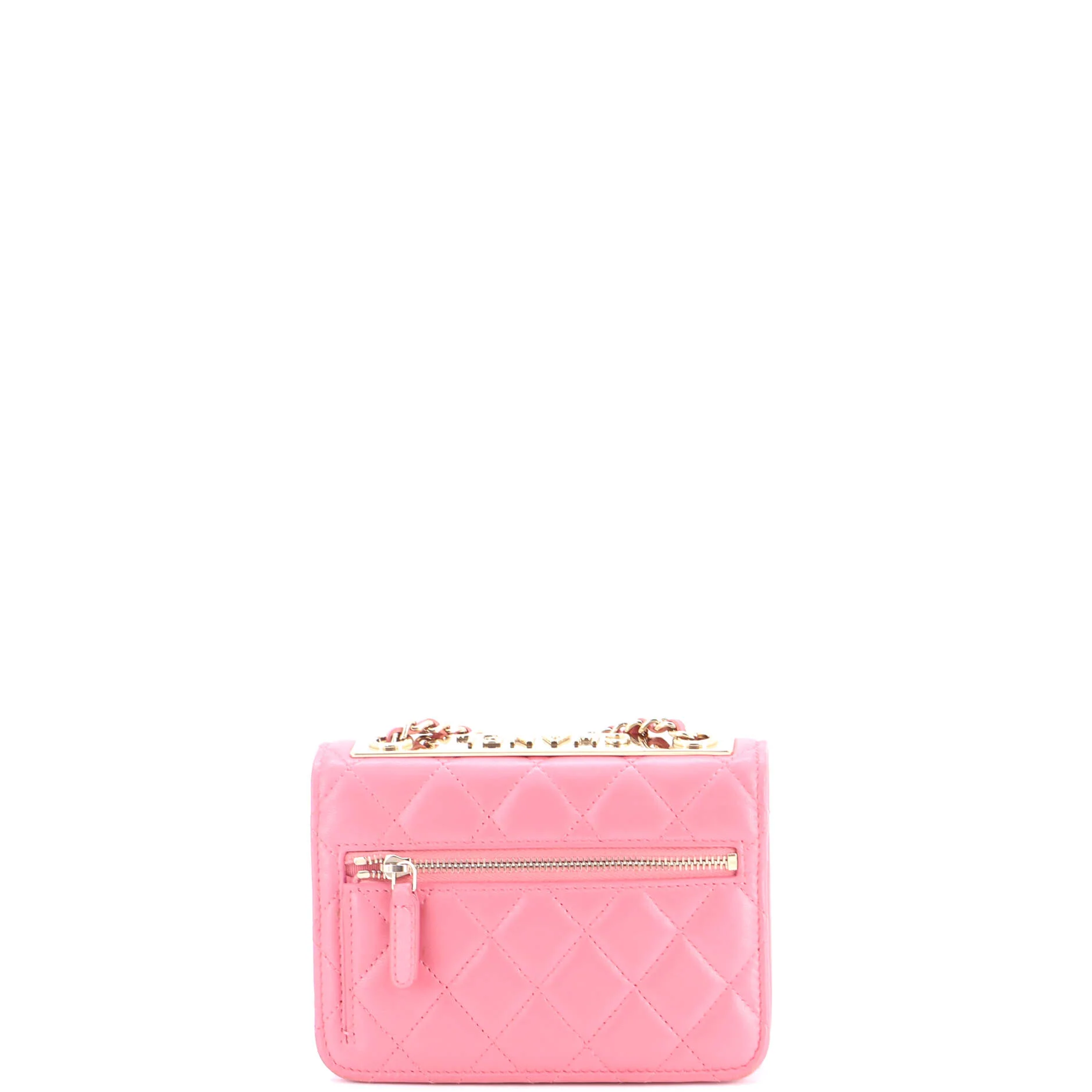 Trendy CC Wallet on Chain Quilted Lambskin Mini - Image 3