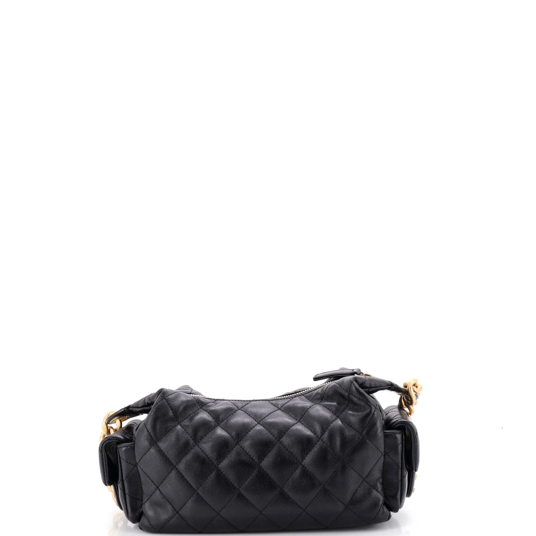 Trendy Pockets Hobo Quilted Lambskin Large - Image 3