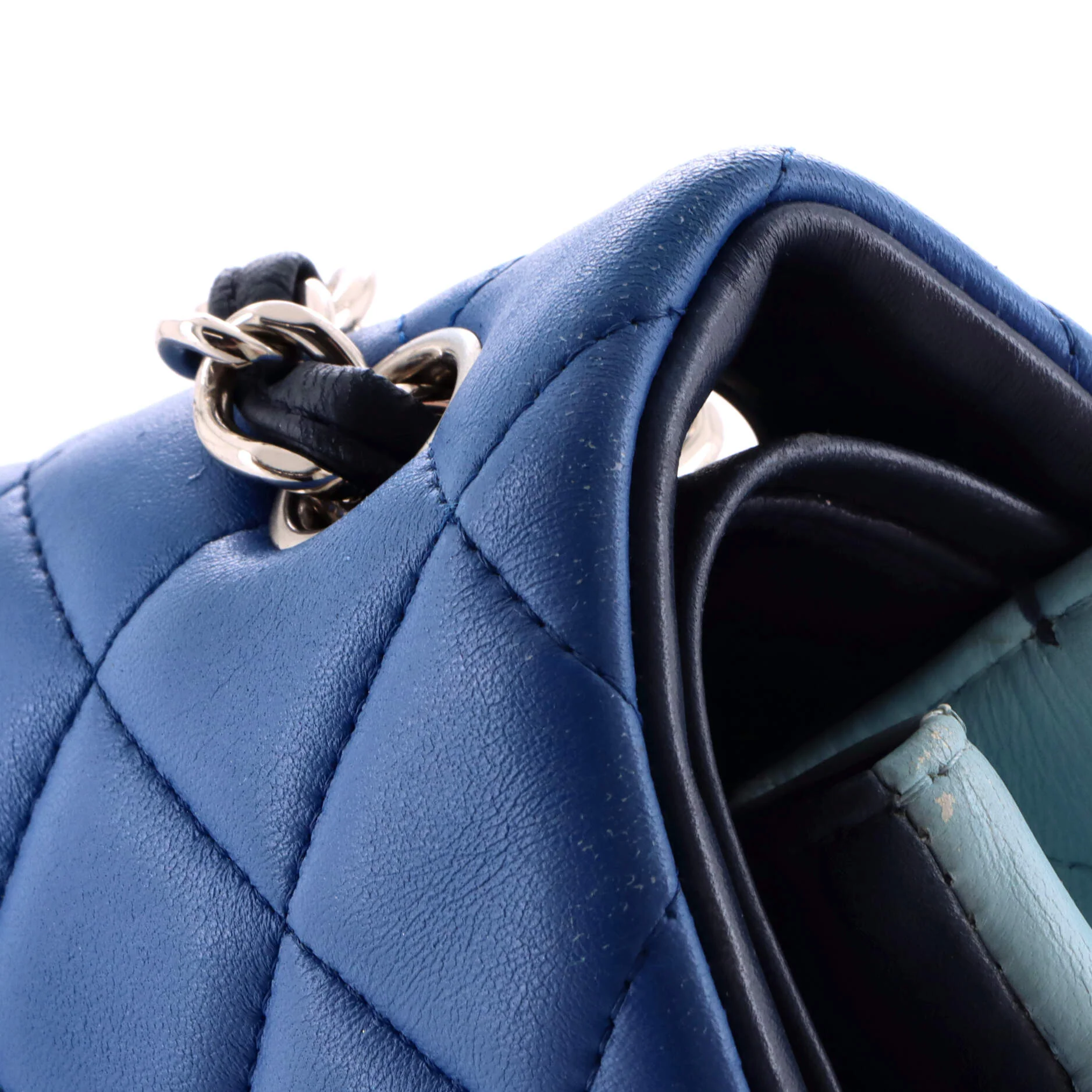 Tricolor Classic Double Flap Bag Quilted Lambskin Jumbo - Image 6