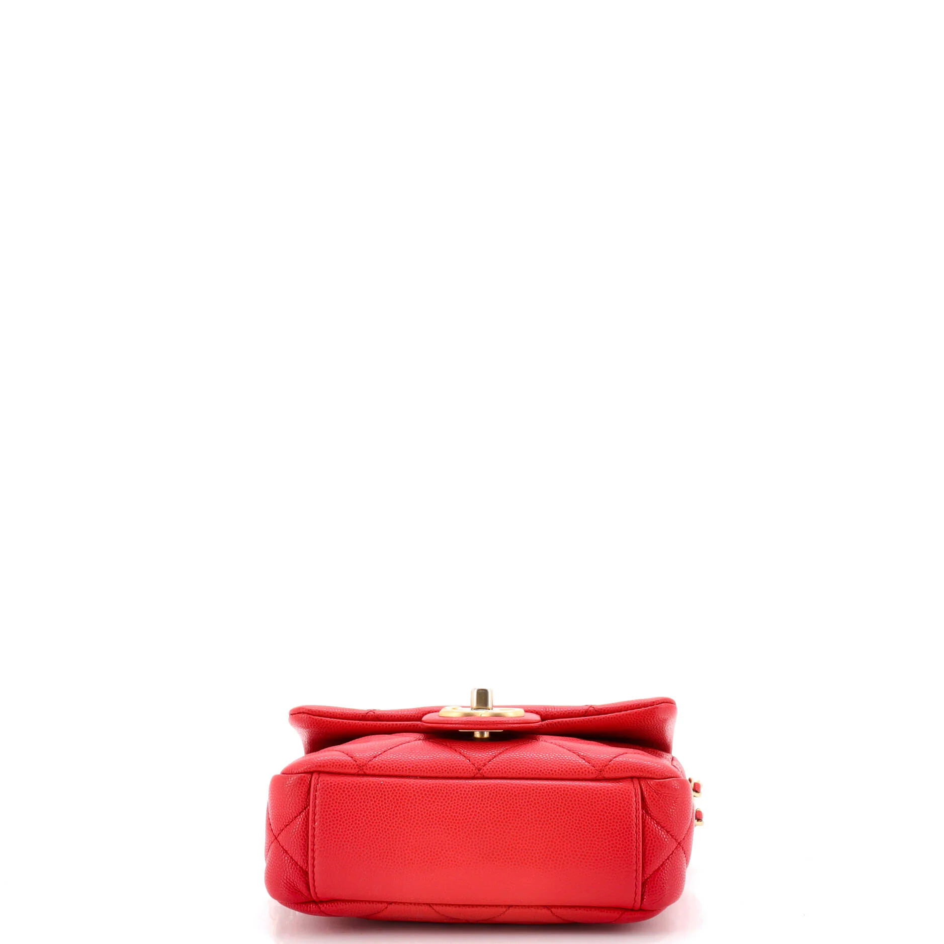 Twist Your Buttons Flap Bag Quilted Caviar Mini - Image 4