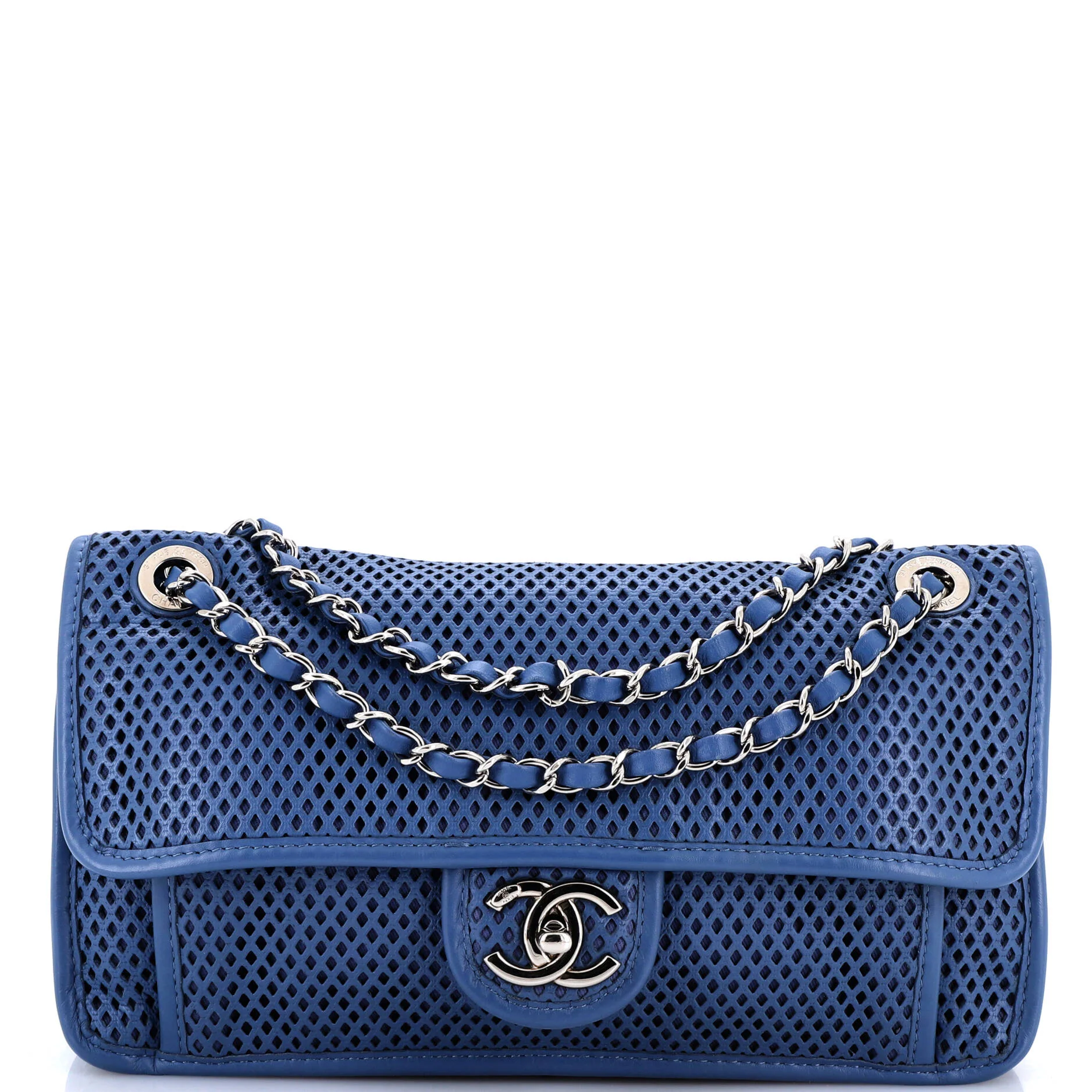 Up In The Air Flap Bag Perforated Leather Medium