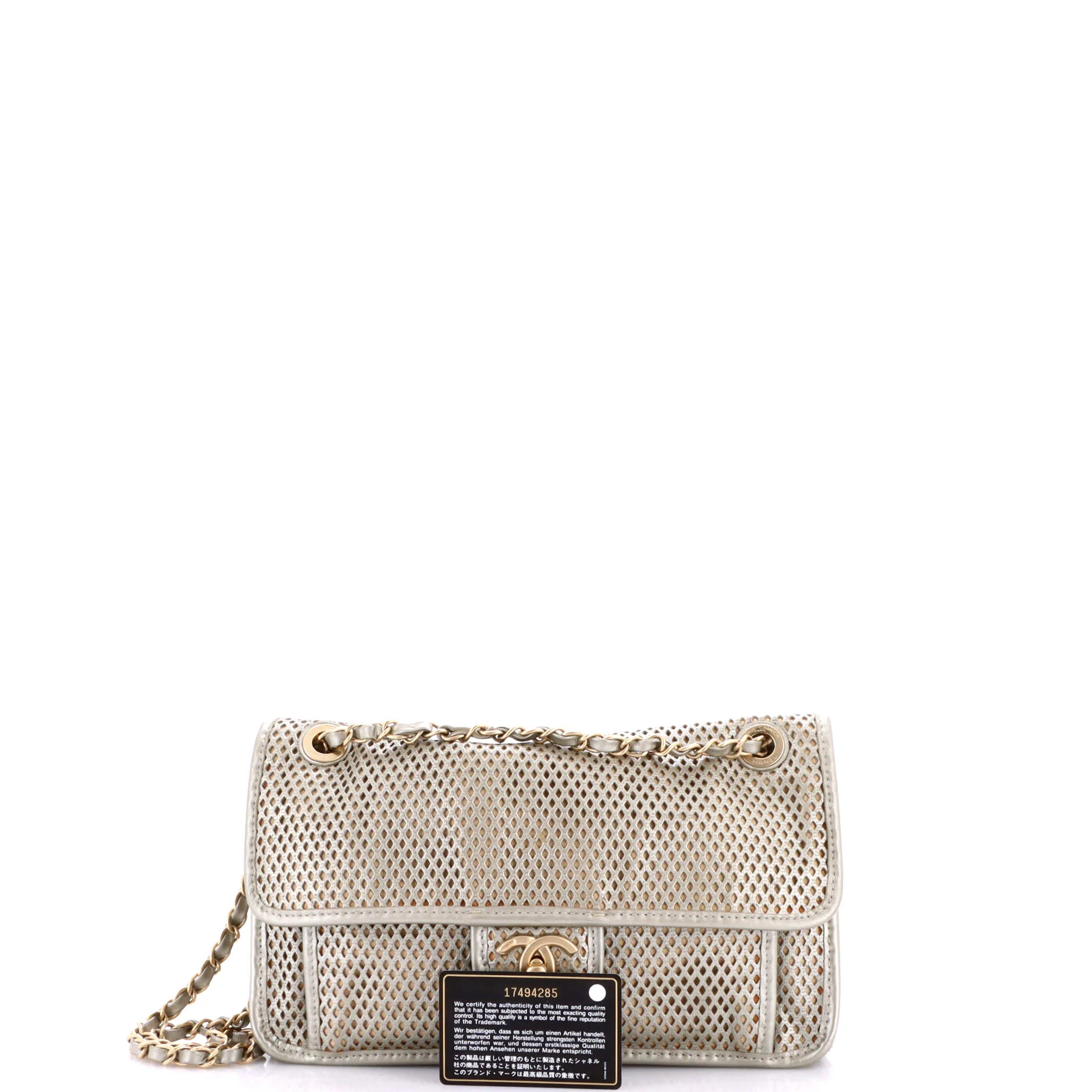 Up In The Air Flap Bag Perforated Leather Medium - Image 2