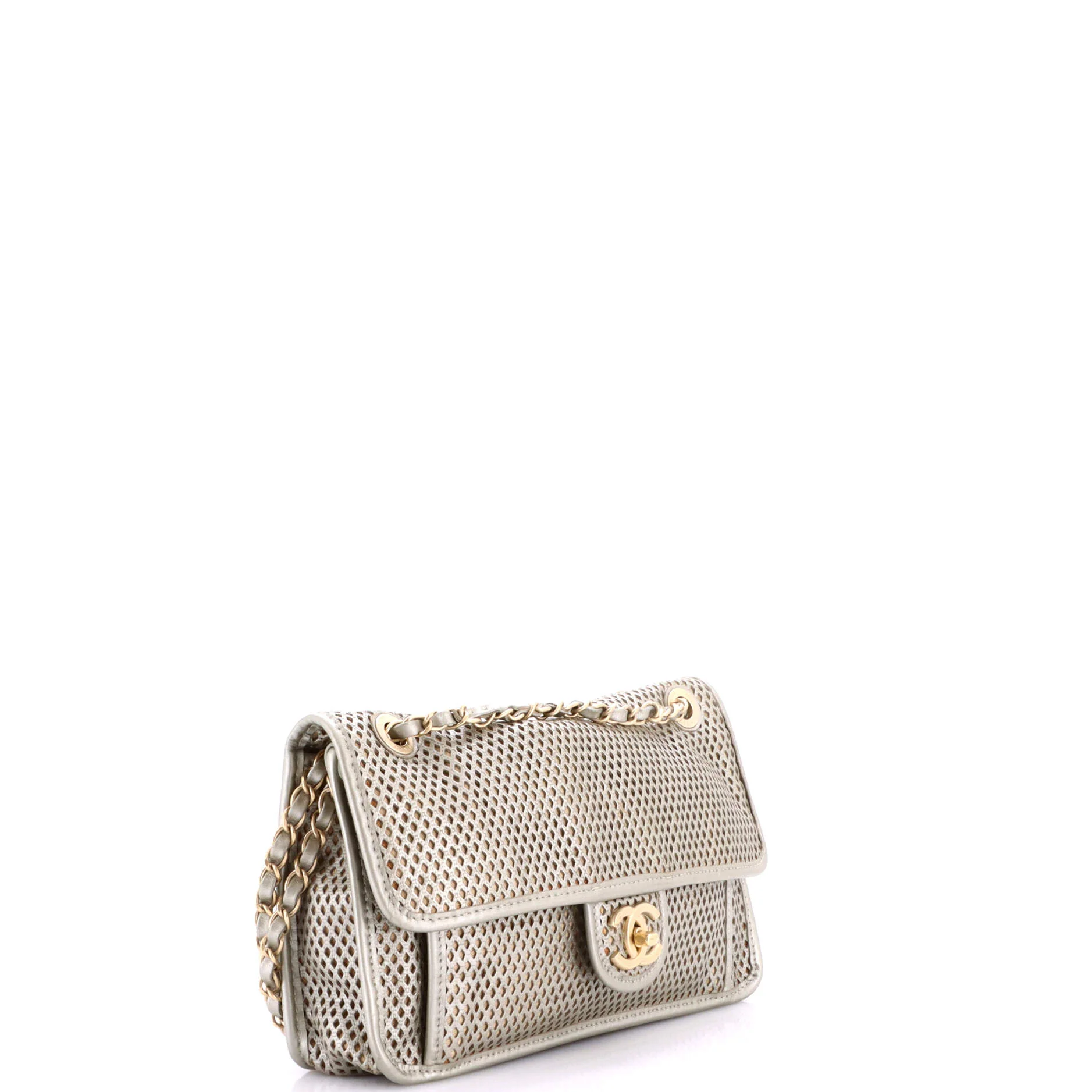 Up In The Air Flap Bag Perforated Leather Medium - Image 3