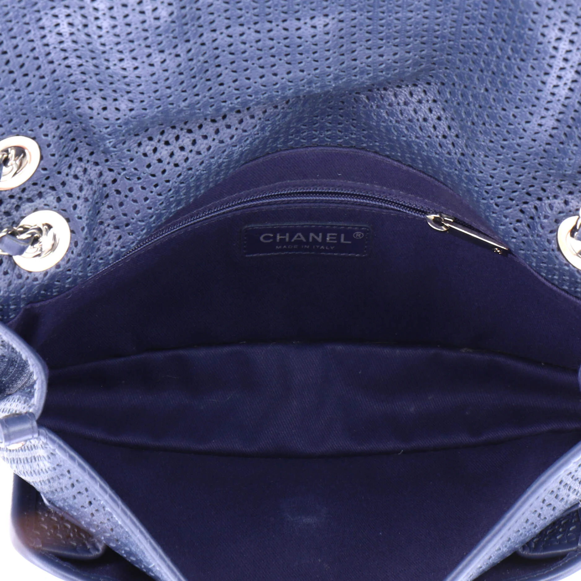 Up In The Air Medallion Flap Bag Perforated Leather Medium - Image 5