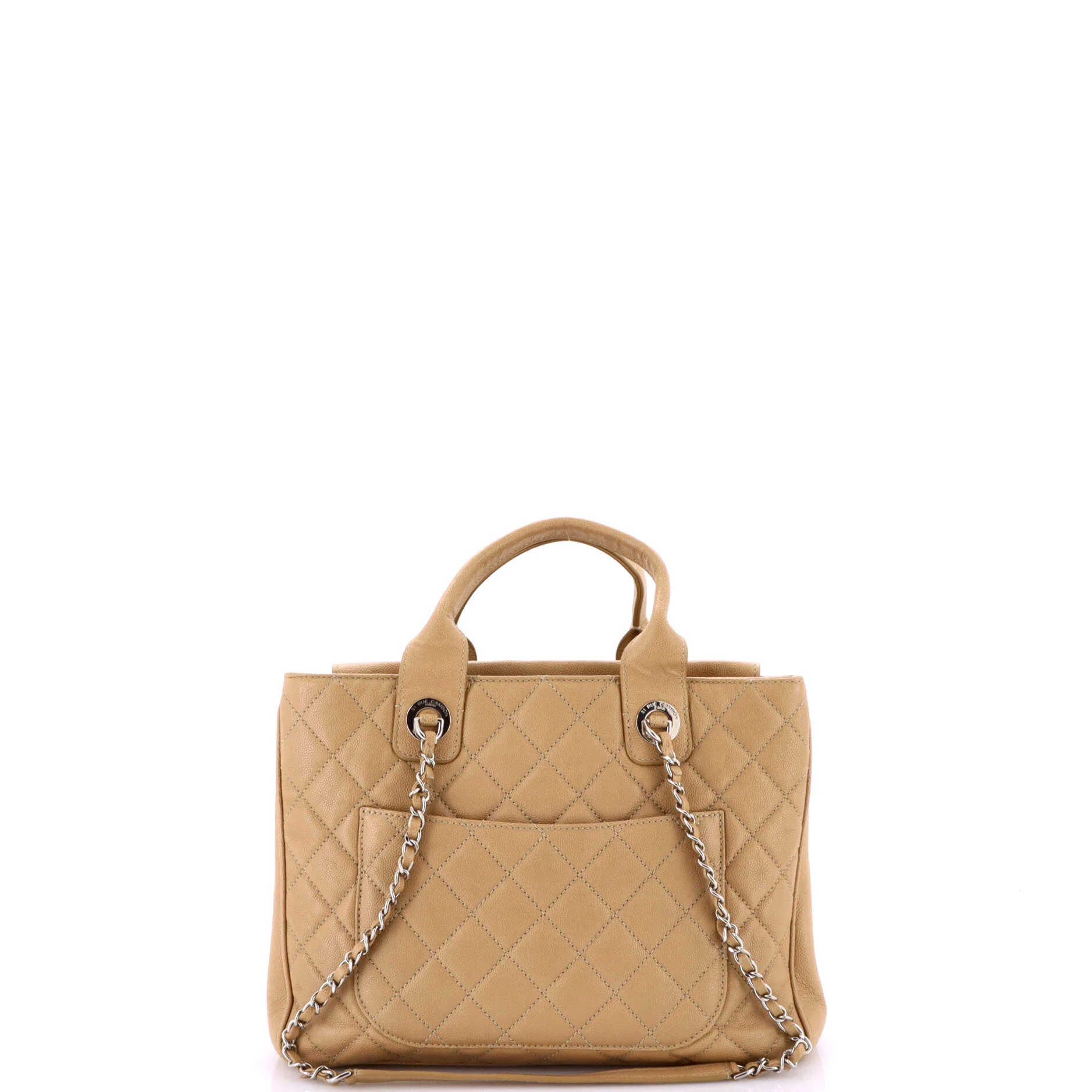 Urban Companion Top Handle Shopping Tote Quilted Caviar Large - Image 3