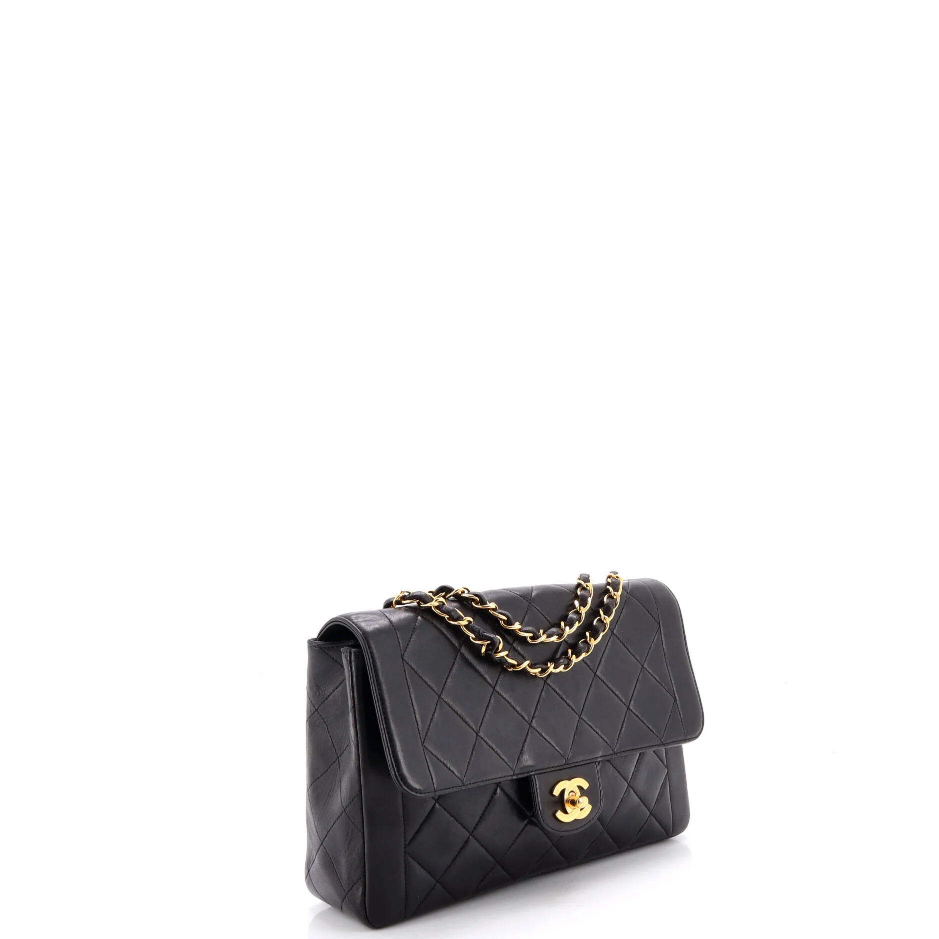 Vintage CC Chain Flap Bag Quilted Lambskin Medium - Image 2