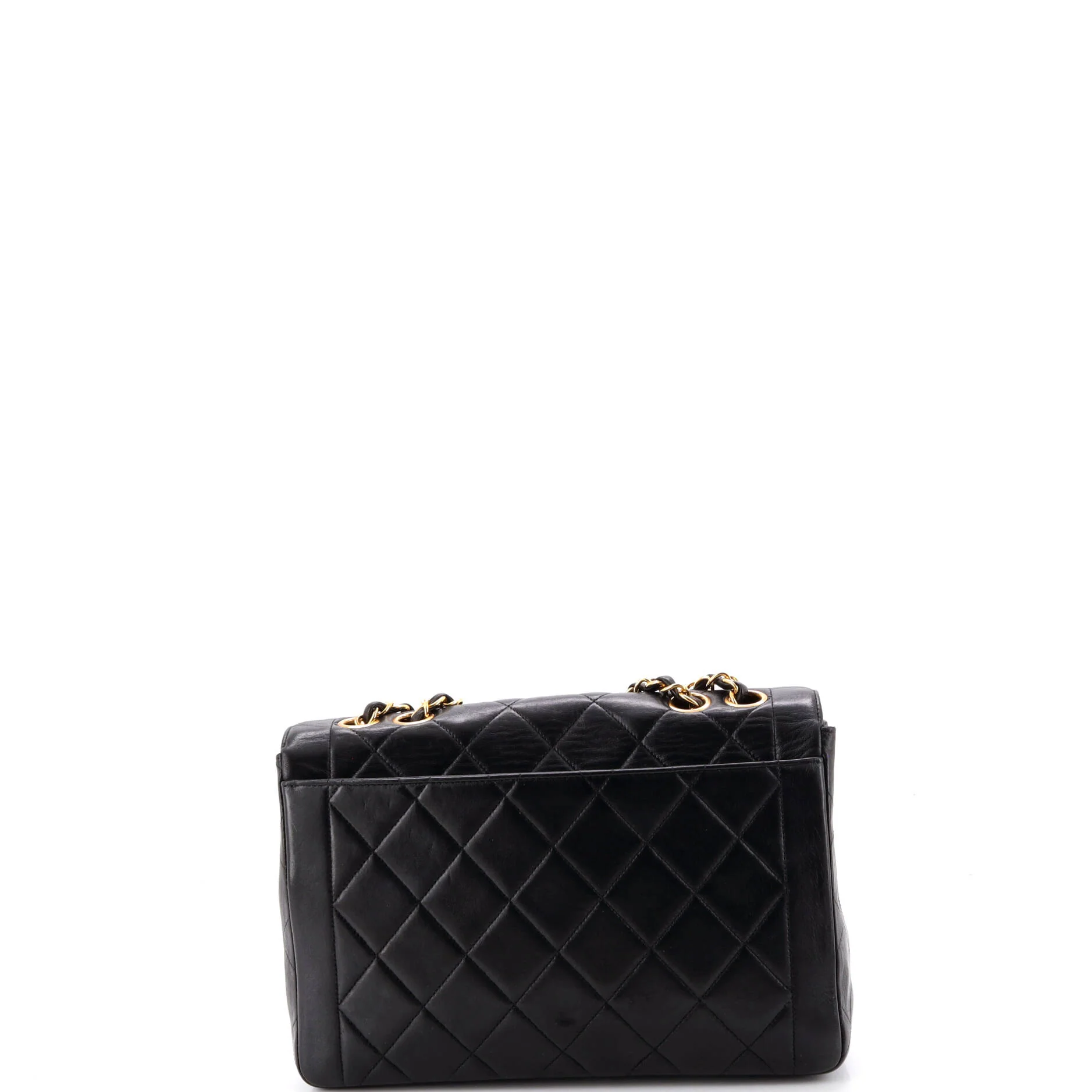 Vintage CC Chain Flap Bag Quilted Lambskin Medium - Image 3