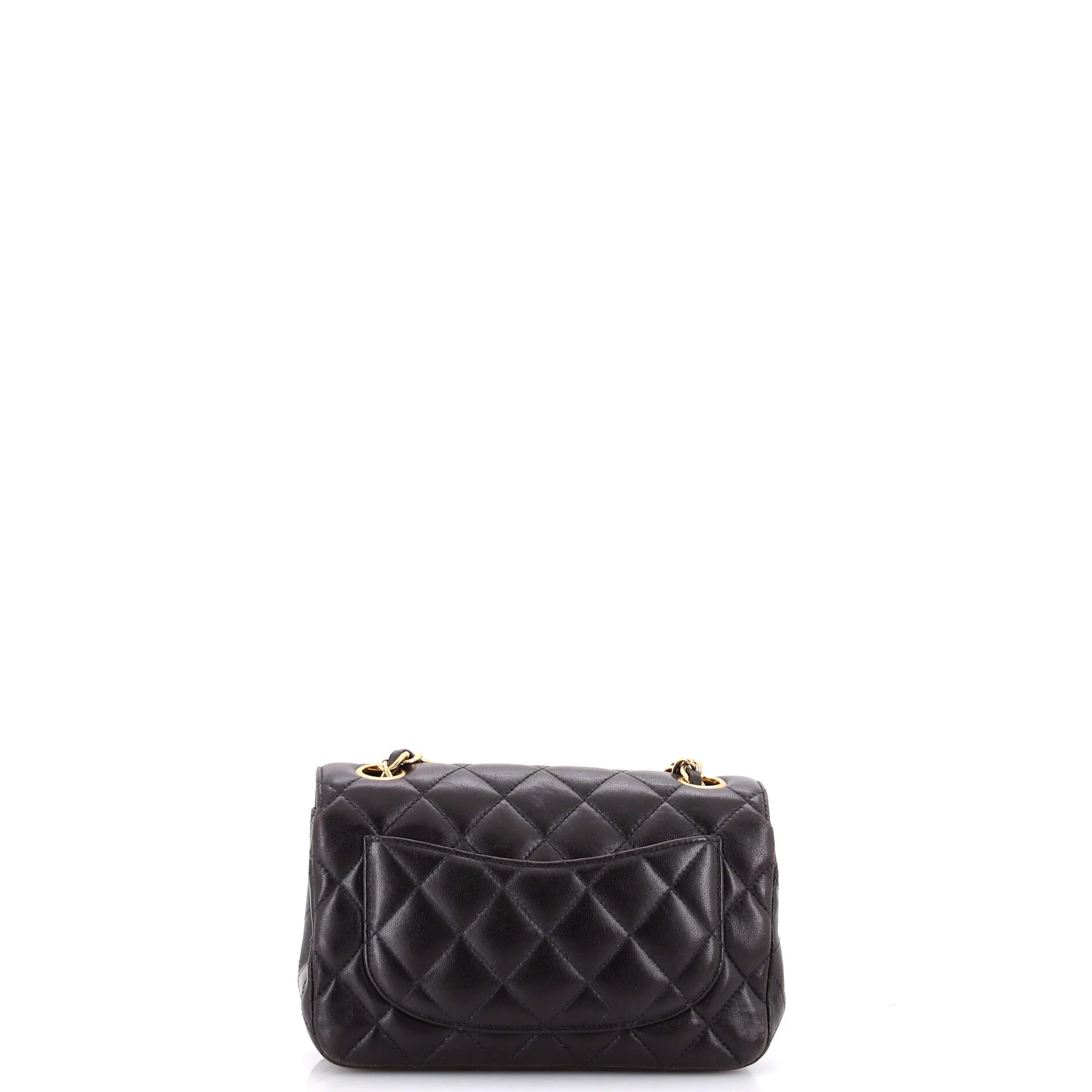 Vintage CC Chain Flap Bag Quilted Lambskin Mini - Image 3