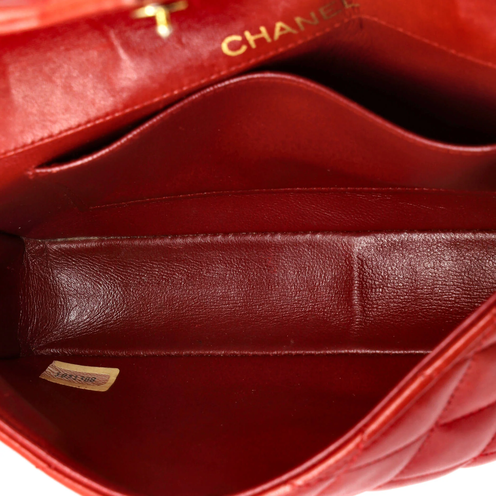 Vintage CC Chain Flap Bag Quilted Lambskin Small - Image 6