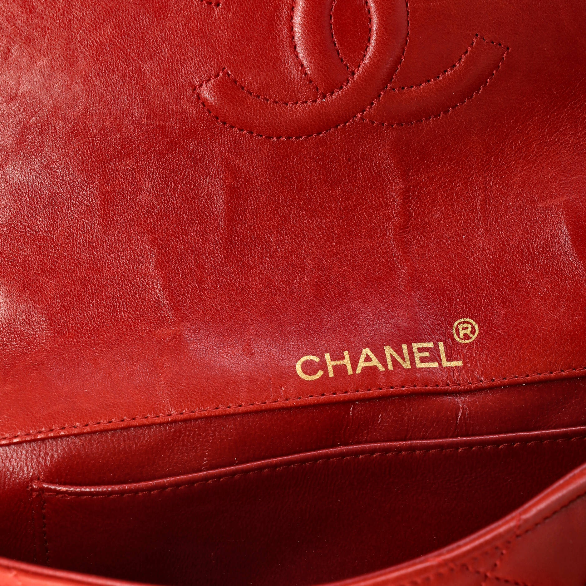 Vintage CC Chain Flap Bag Quilted Lambskin Small - Image 7