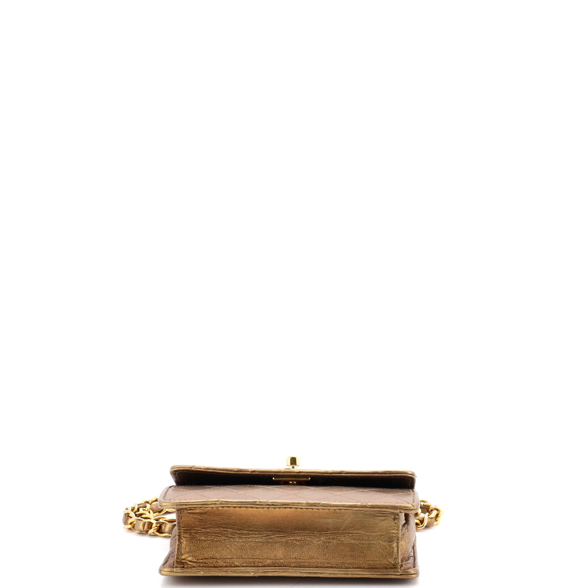 Vintage CC Chain Flap Bag Quilted Leather Extra Mini - Image 4