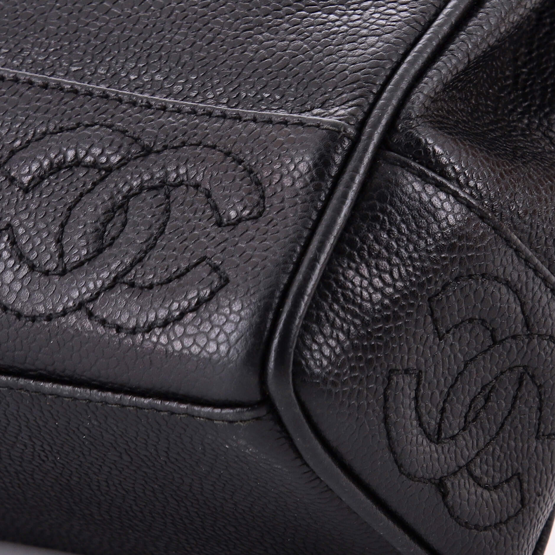 Vintage CC Top Flap Bag Caviar - Image 6