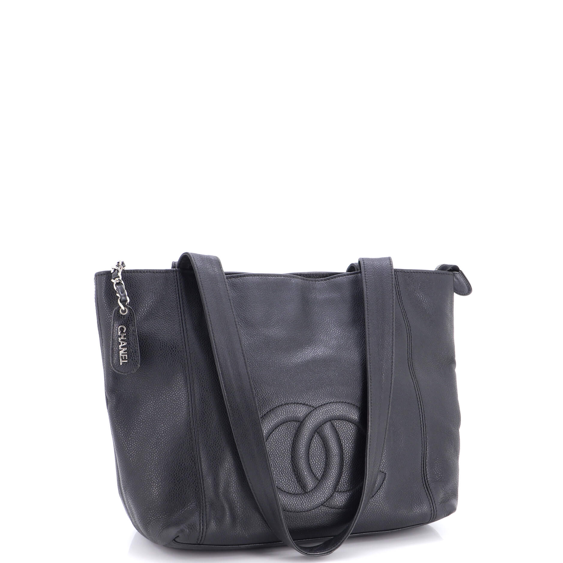 Vintage CC Zip Tote Caviar Medium - Image 2