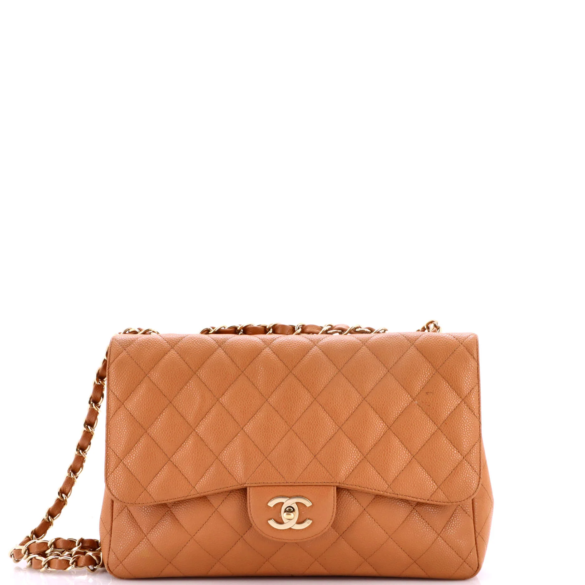 Vintage Classic Double Flap Bag Quilted Caviar Jumbo