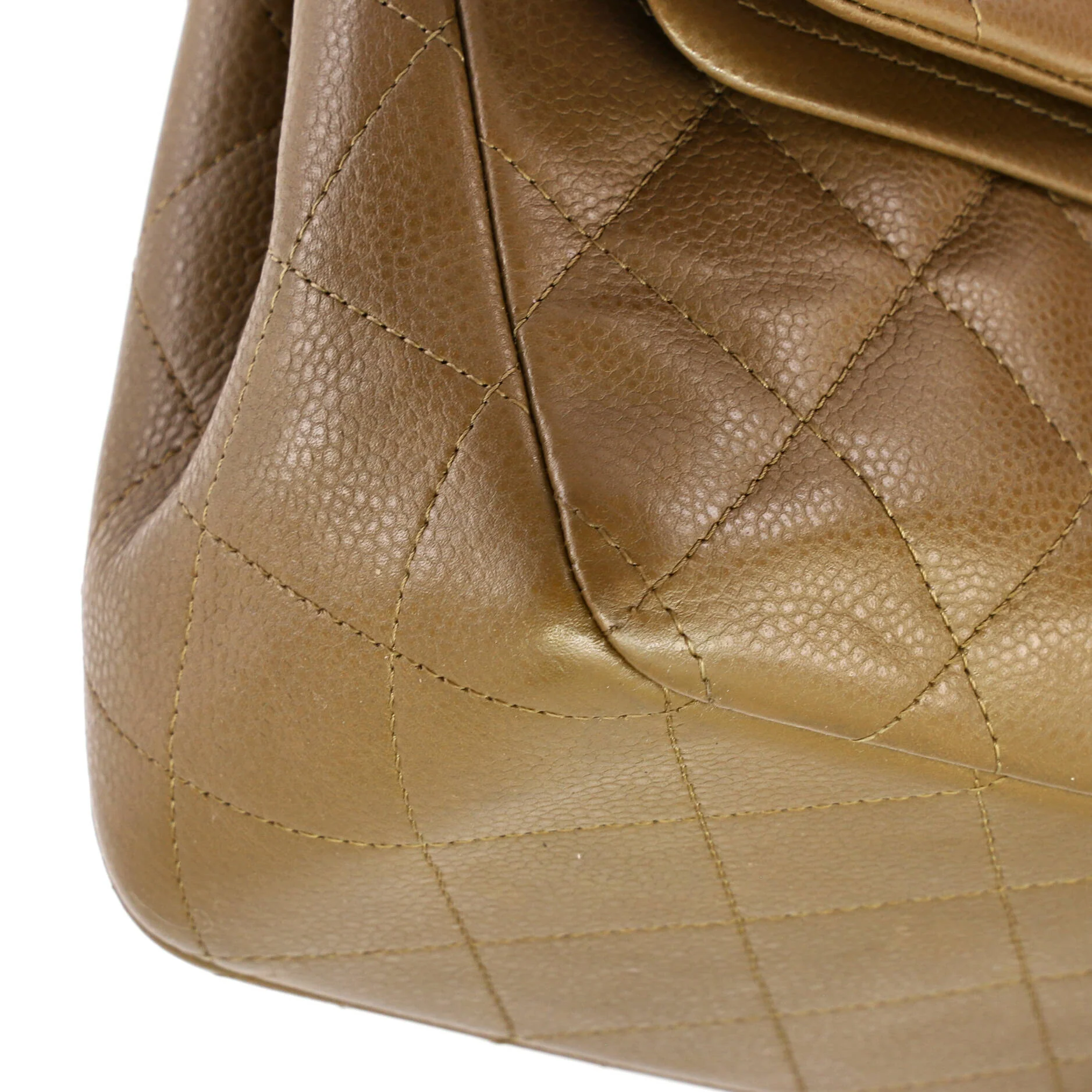 Vintage Classic Double Flap Bag Quilted Caviar Jumbo - Image 8
