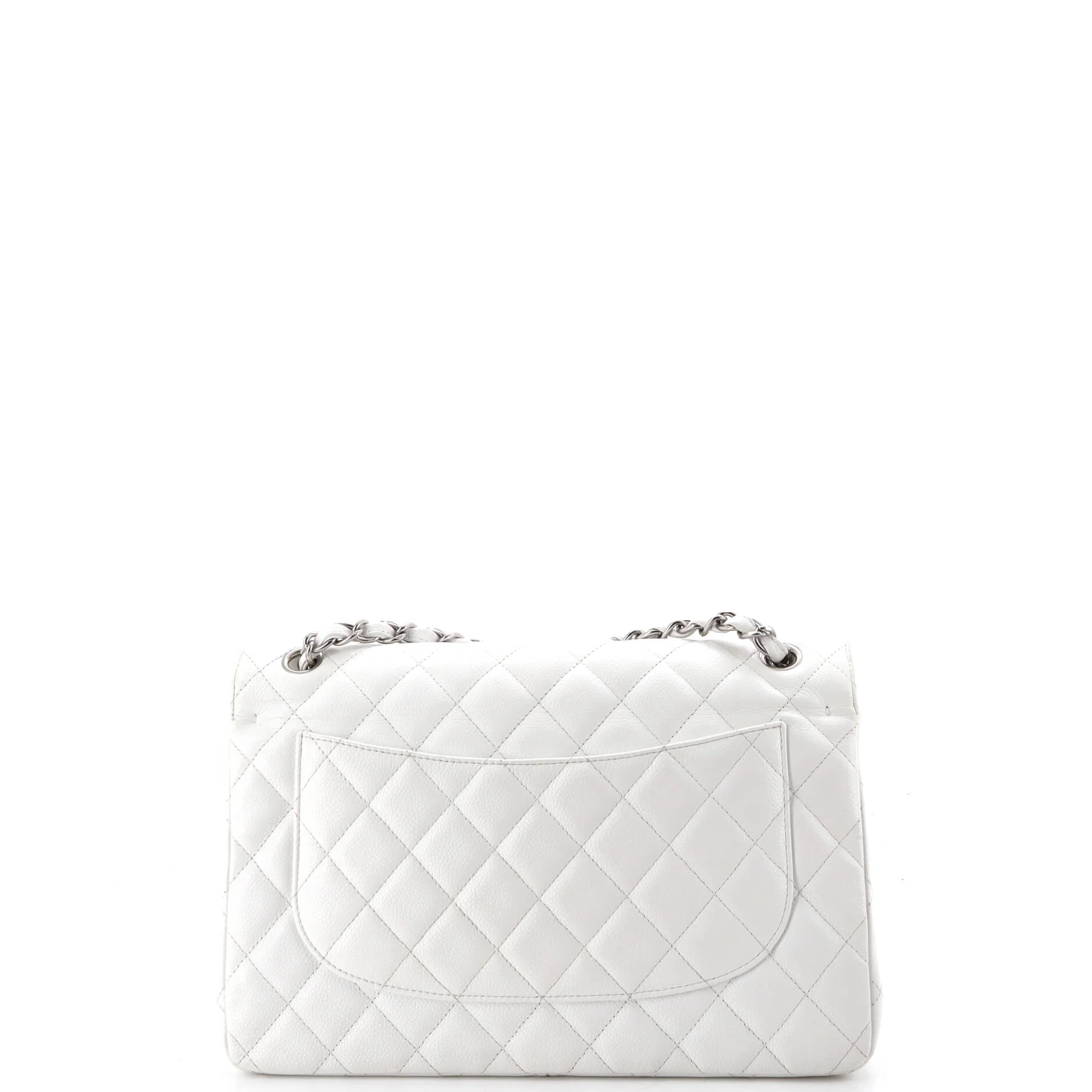 Vintage Classic Double Flap Bag Quilted Caviar Jumbo - Image 3