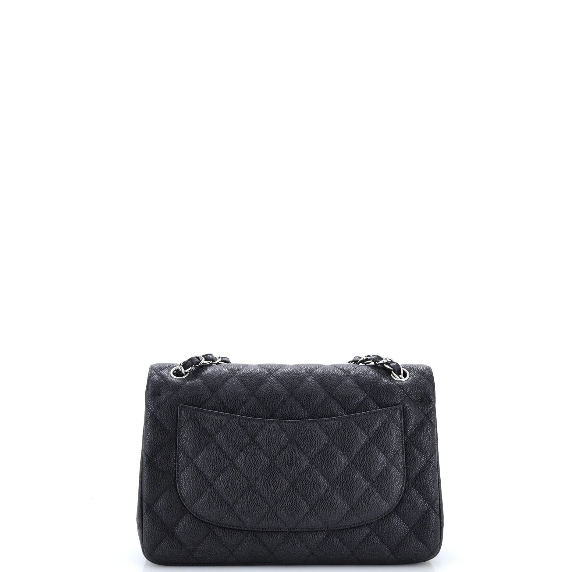 Vintage Classic Double Flap Bag Quilted Caviar Jumbo - Image 3