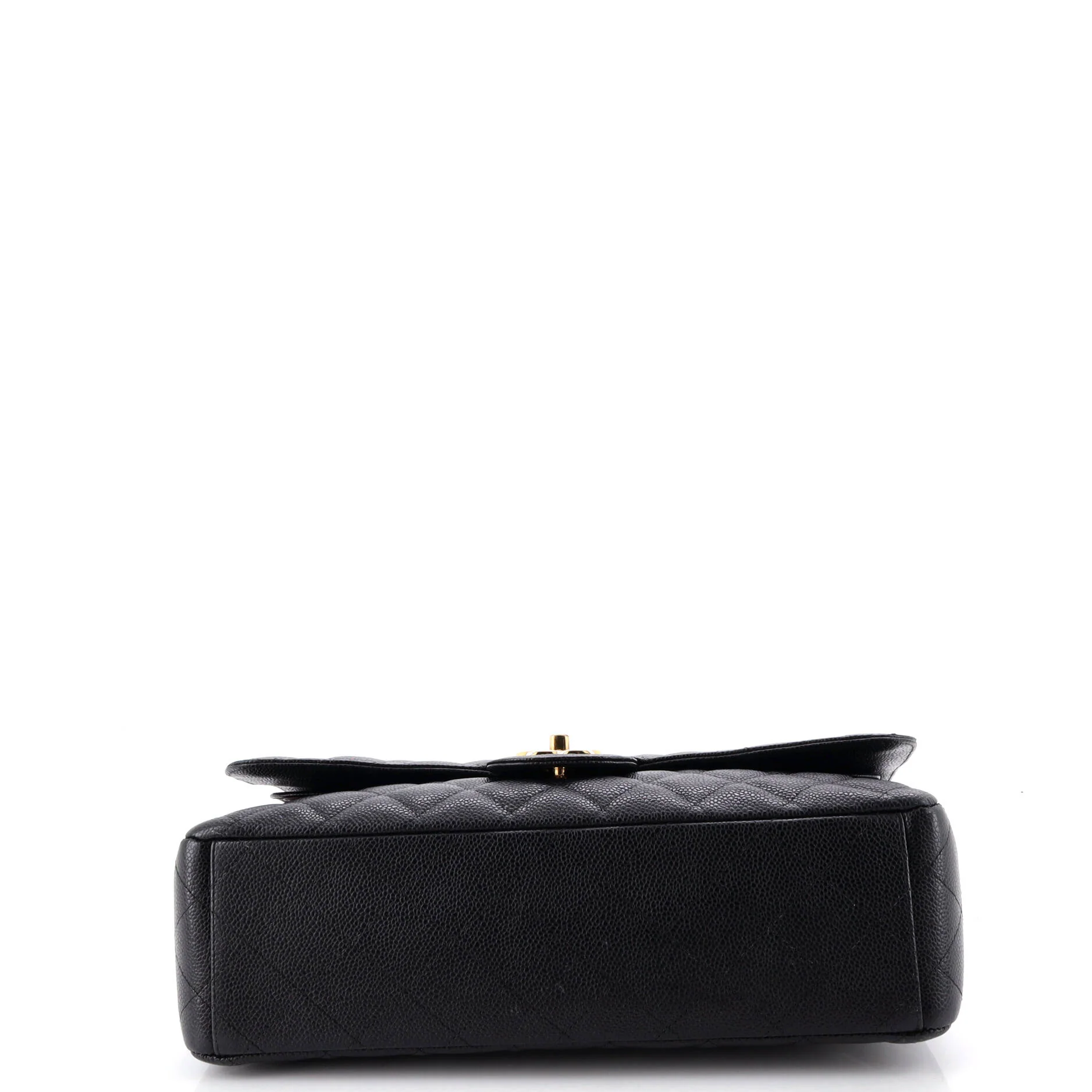 Vintage Classic Double Flap Bag Quilted Caviar Maxi - Image 4
